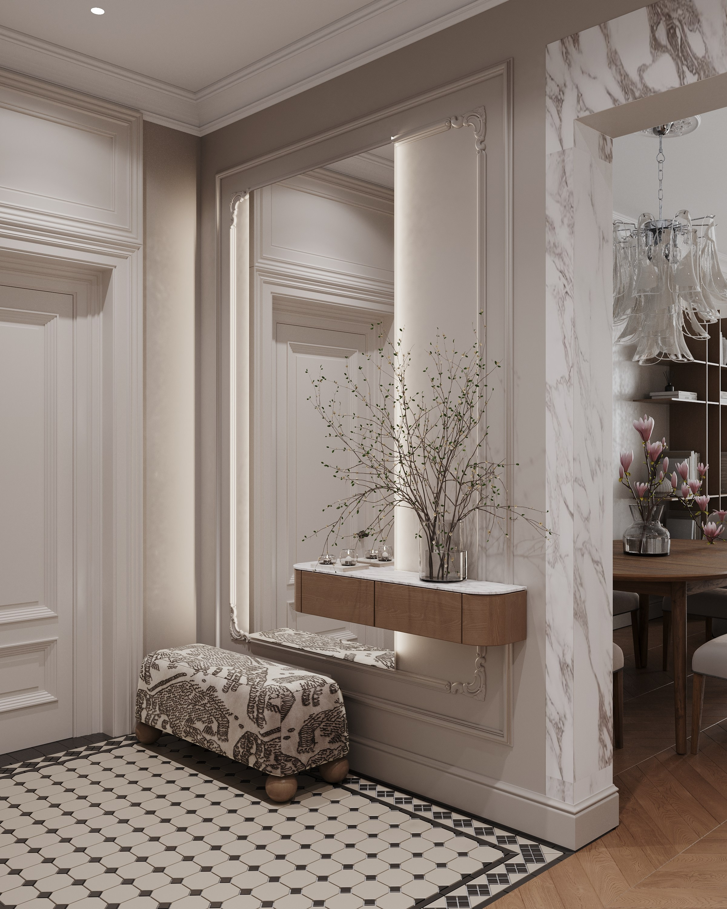 ЖК Легенда Московский 65 106 кв.м, г. Санкт-Петербург. 3d визуализатор Анастасия Науменко