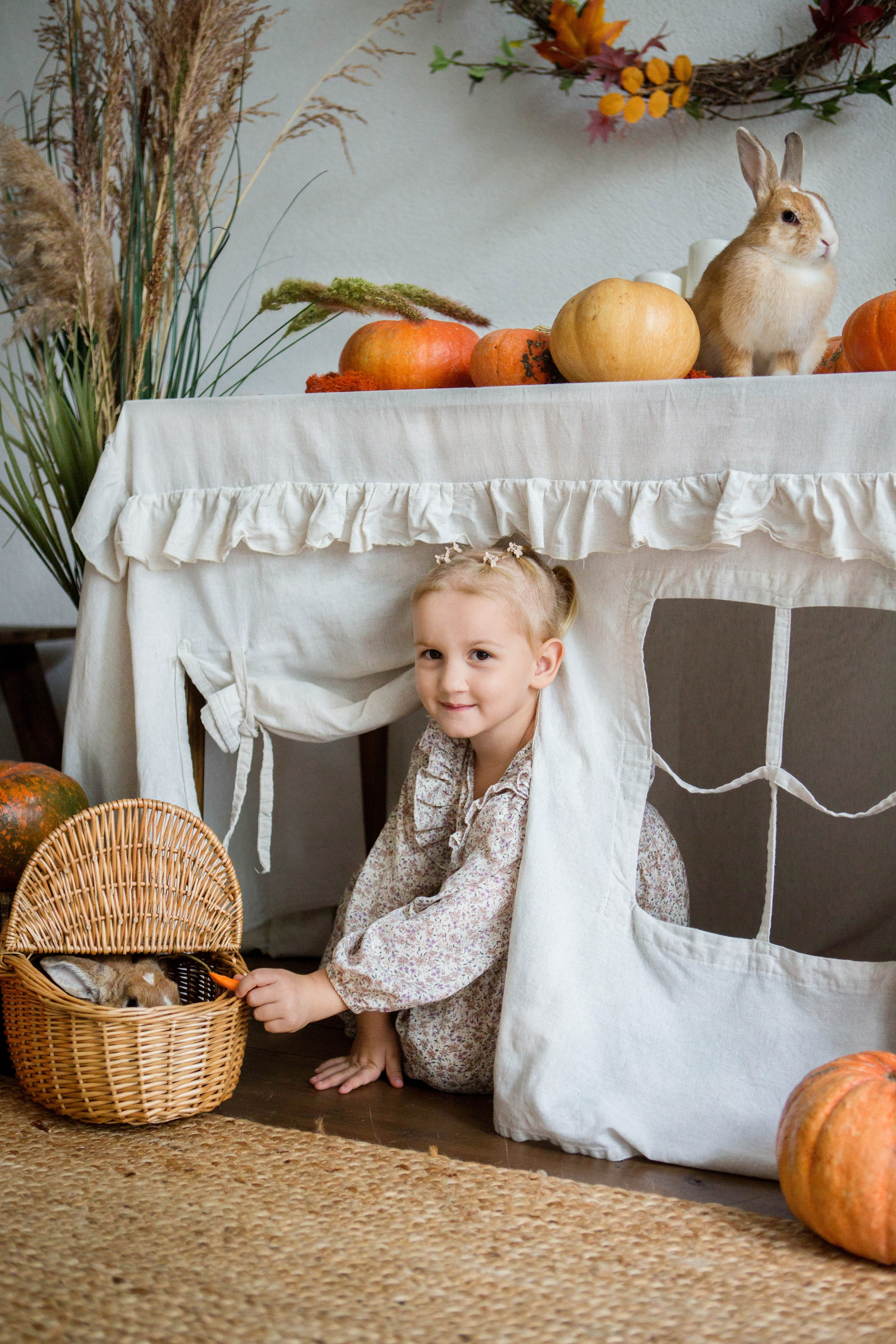 «Осень. Тыквы. Кролики». Фотостудия «Menstone». Свадебный семейный и детский фотограф в Краснодаре Карина Федоровская