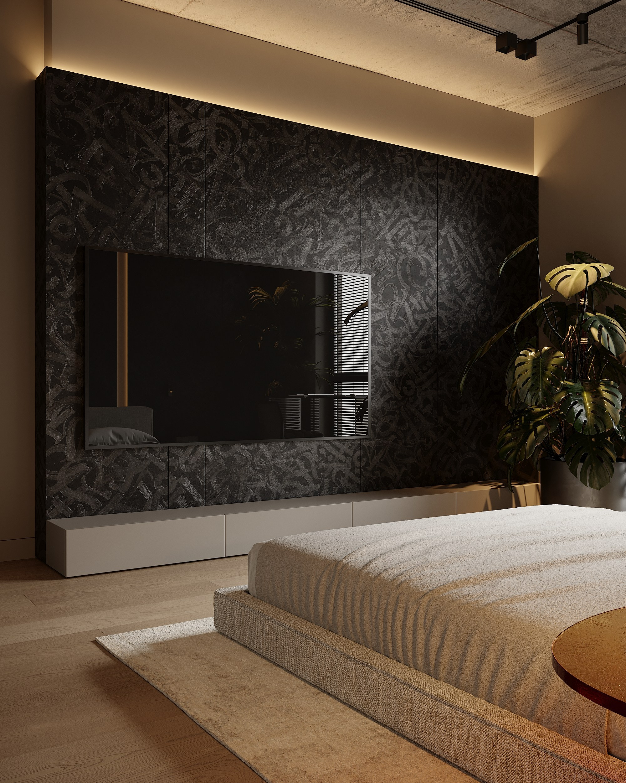 Брутальная квартира с черными акцентами для холостяка. Дизайн интерьера Санкт-Петербург | Москва | Калининград