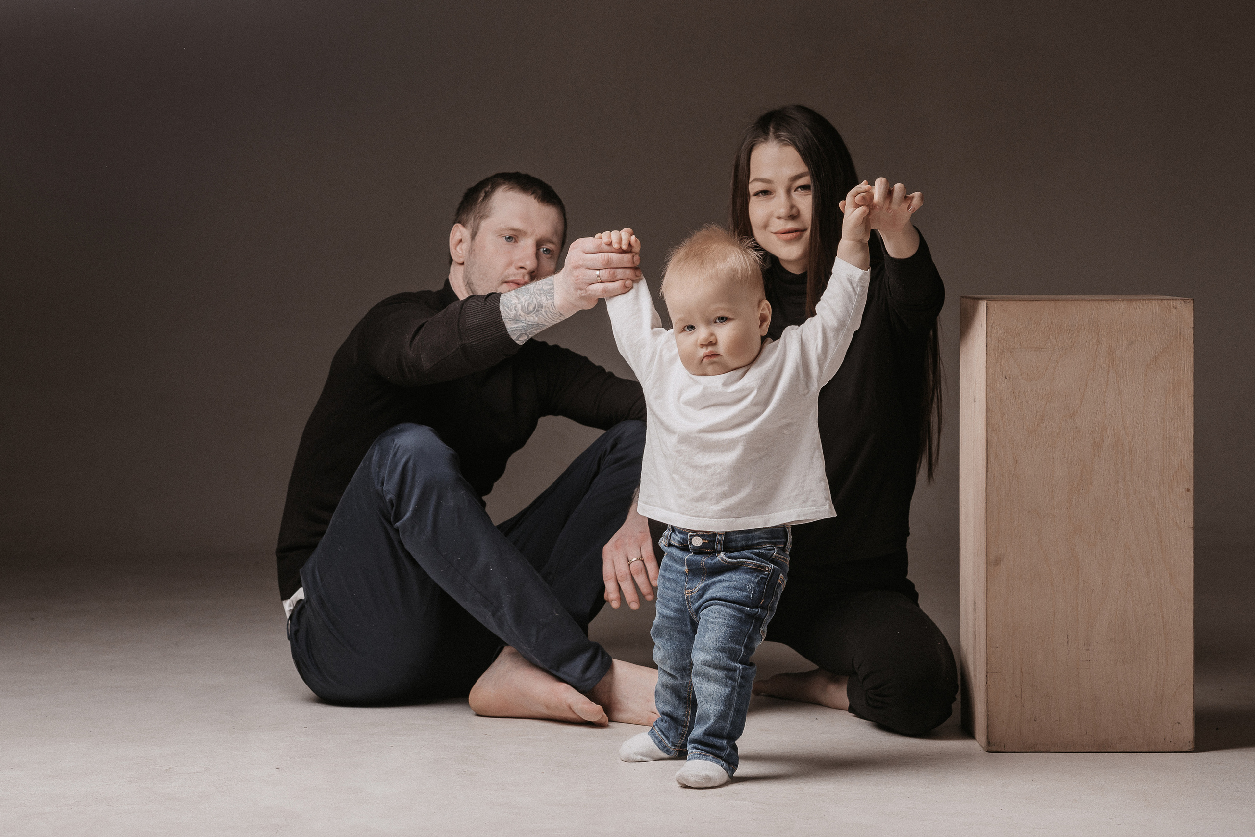 Семейная в студии. Семейный и свадебный фотограф в Томске Марилова Ольга