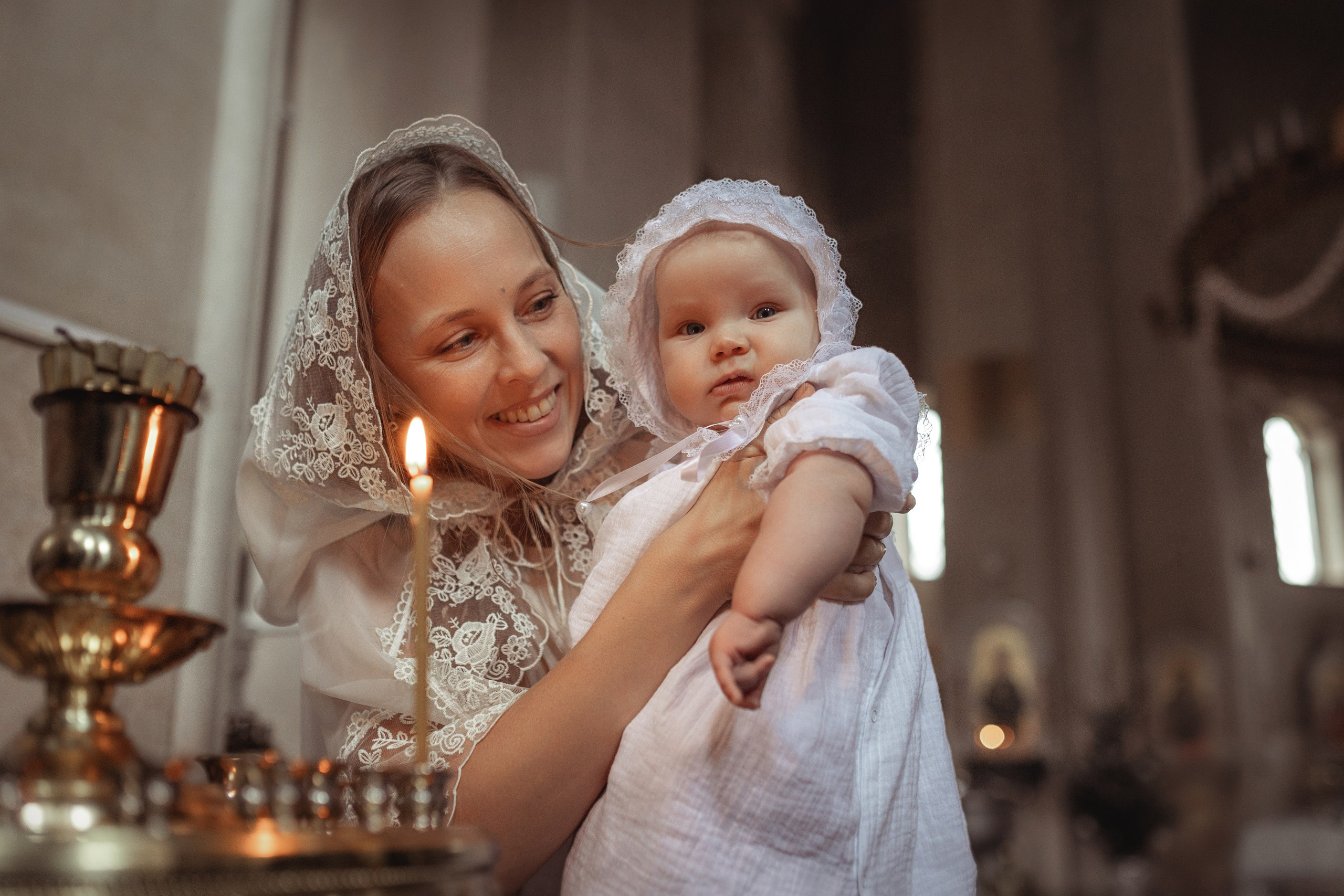 Таинство Крещение Ксении. Храм Александра Невского. Славянск н/К. Фотограф на Крещение и Венчание Краснодарский край — Гранкина Юлия