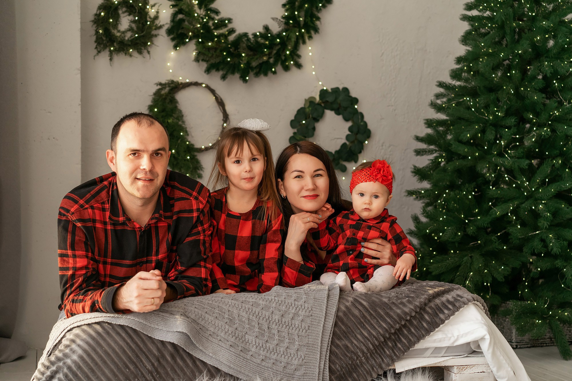 Семейная пижамная фотосессия. Семейный и детский фотограф во Владивостоке Мария Гой