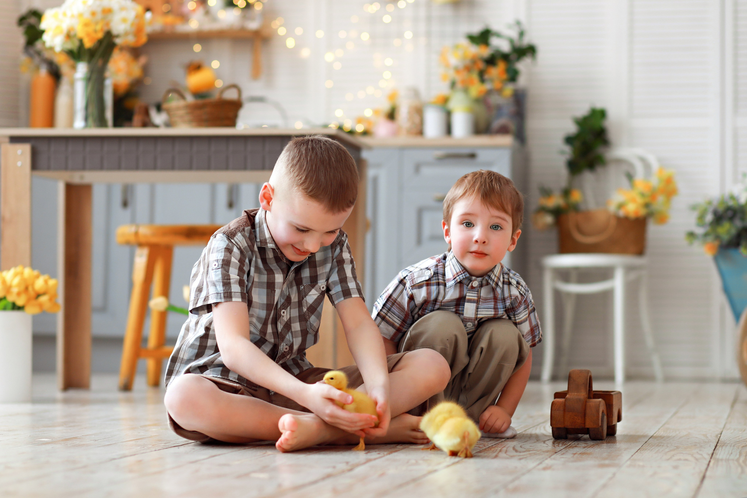 Семейная фотосессия с утятами. Детский и семейный фотограф г. Москва Оксана Катаджи
