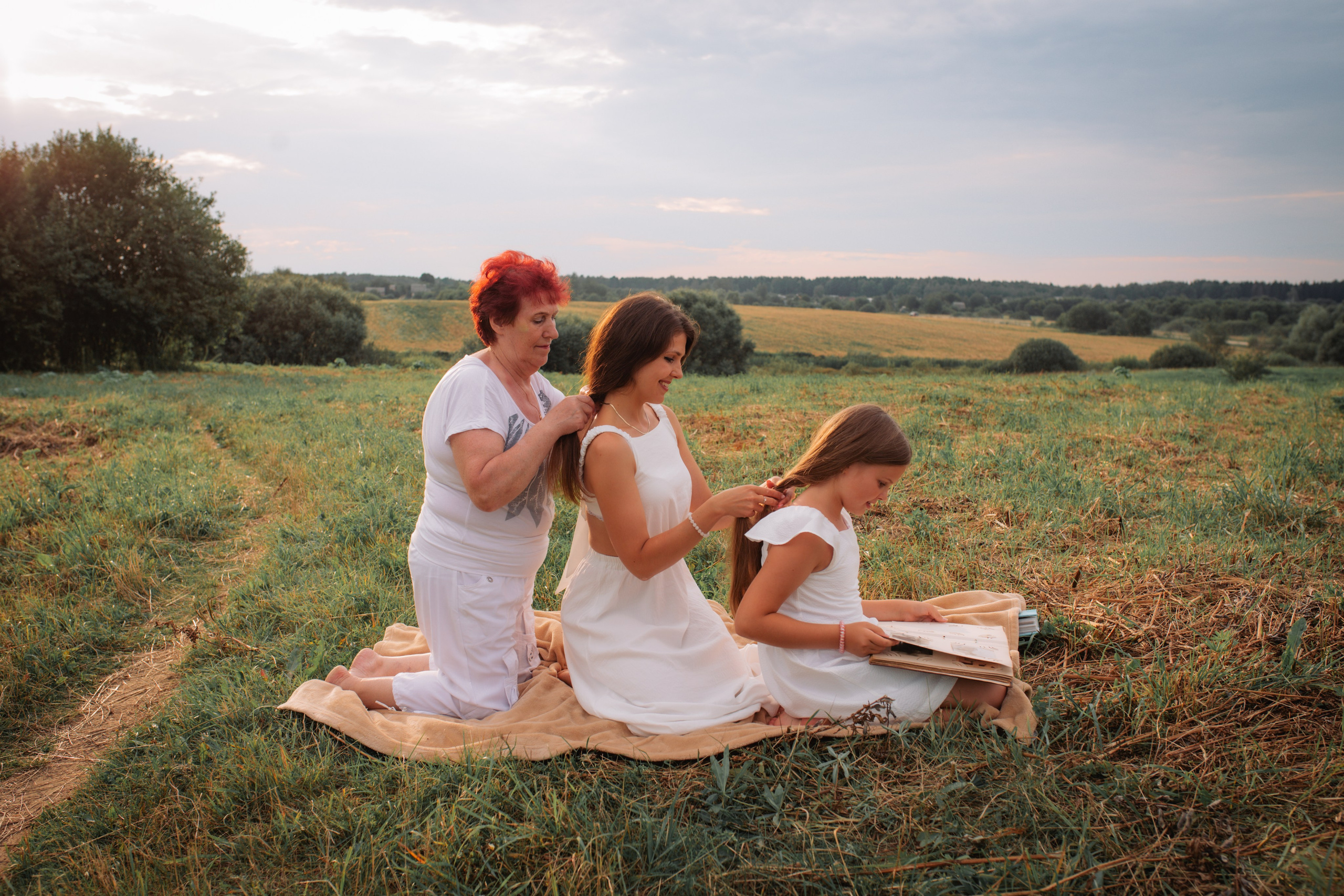 Катюша с семьёй