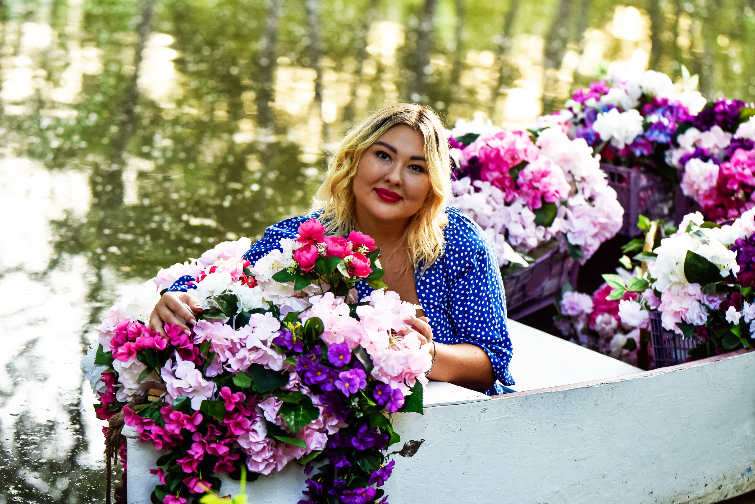 Фотосессия с лодкой Оля