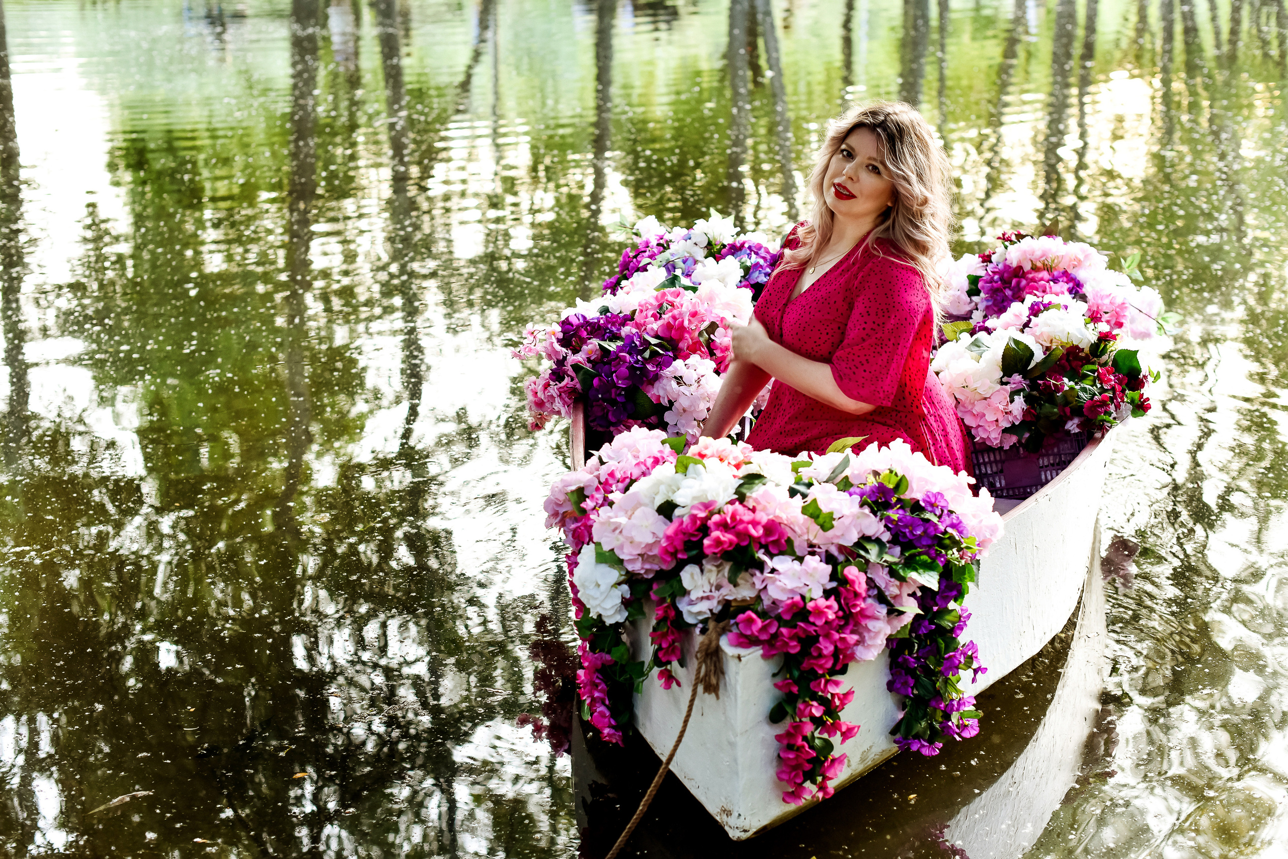 Фотосессия с лодкой