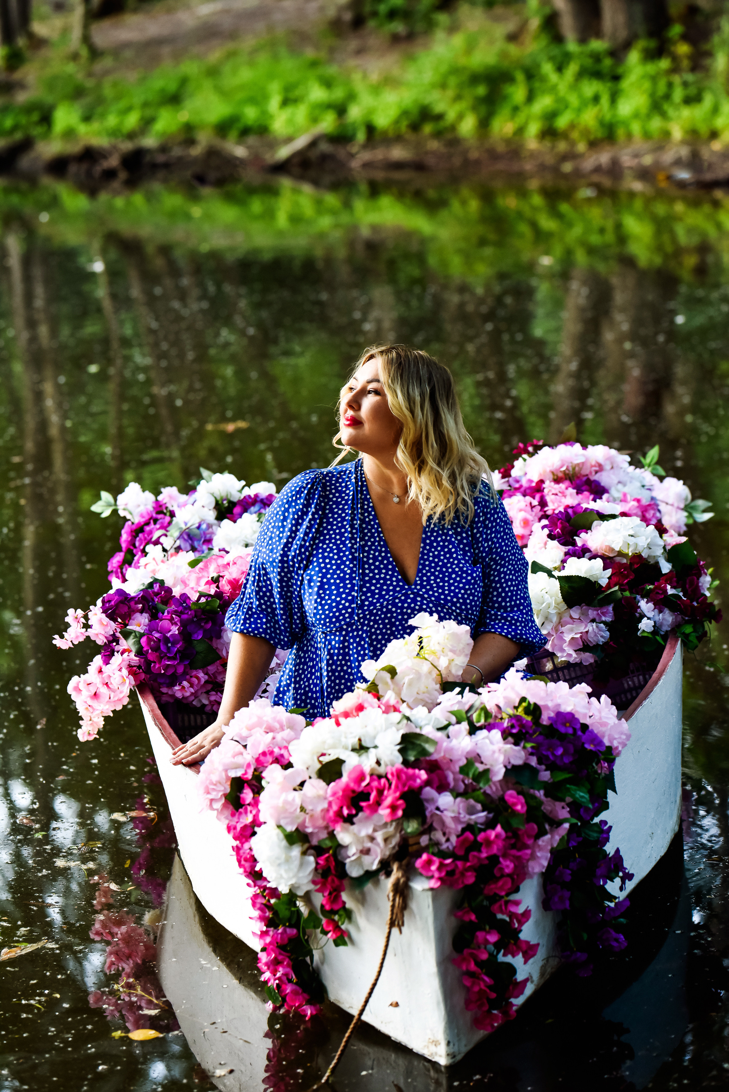 Фотосессия с лодкой Оля