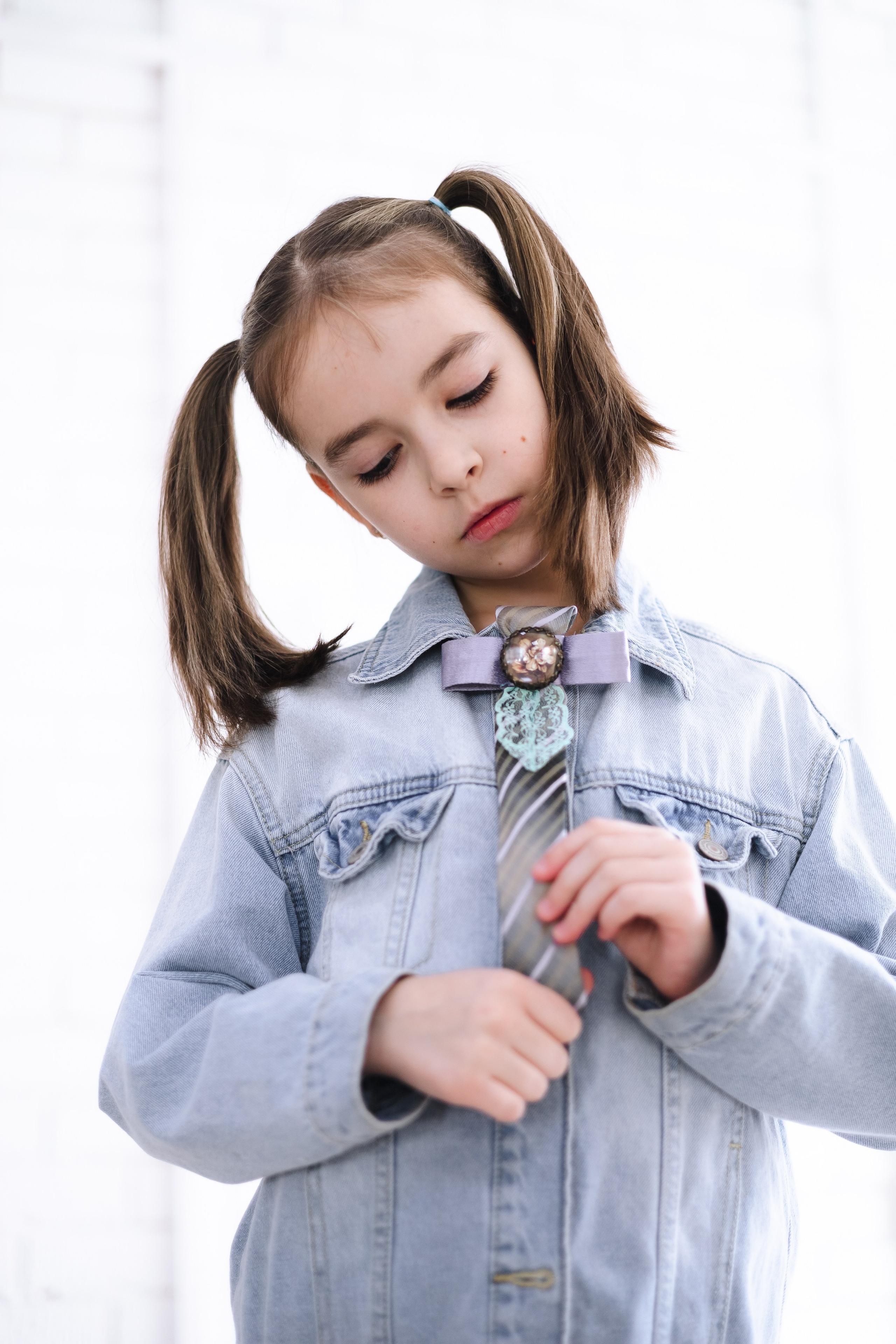 Галстук-переделка — стильное решение для оригинального образа девочки-подростка. Школа для девочек во Владивостоке — Само Совершенство