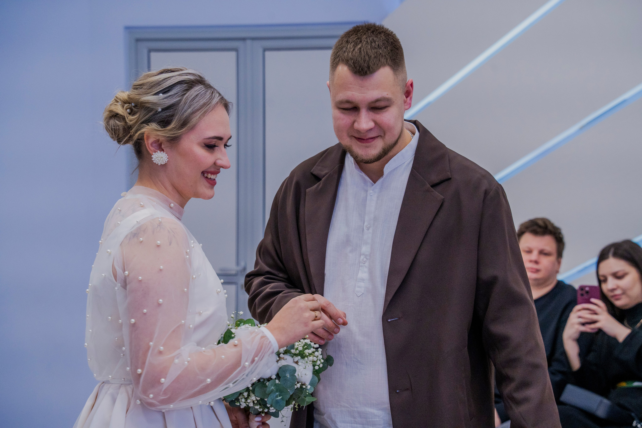Роспись в ЗАГСе Домодедово✨. Свет, камера, улыбка!