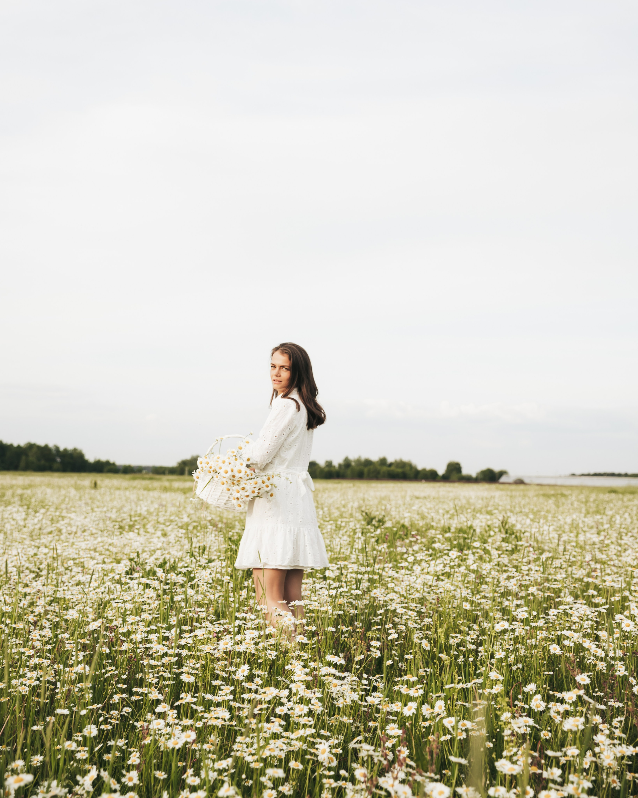 Фотосессия в поле с ромашками. Фотограф Игнатьева Любовь