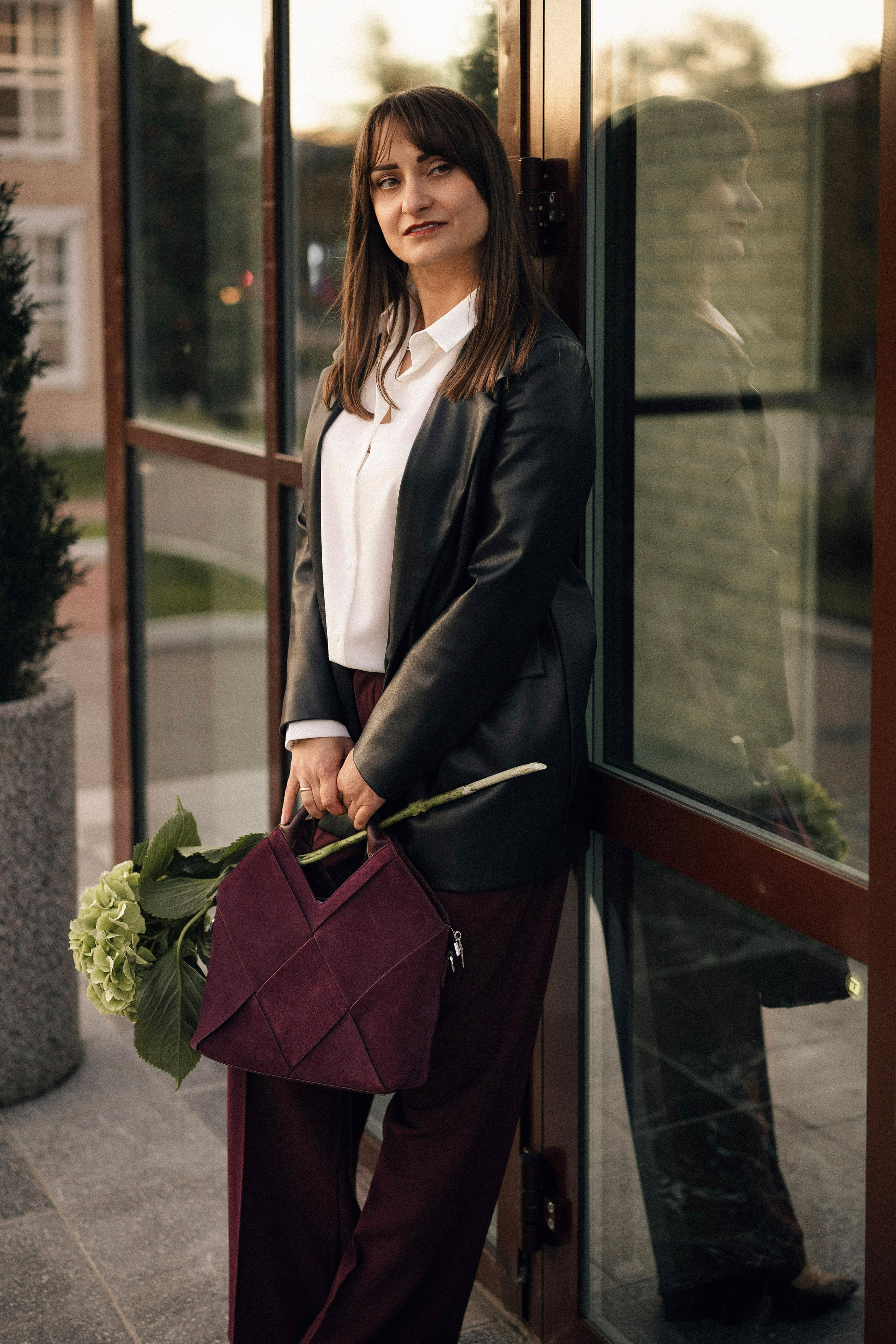 Натали с гортензией. Портретный, семейный и свадебный фотограф в Нарьян-Маре