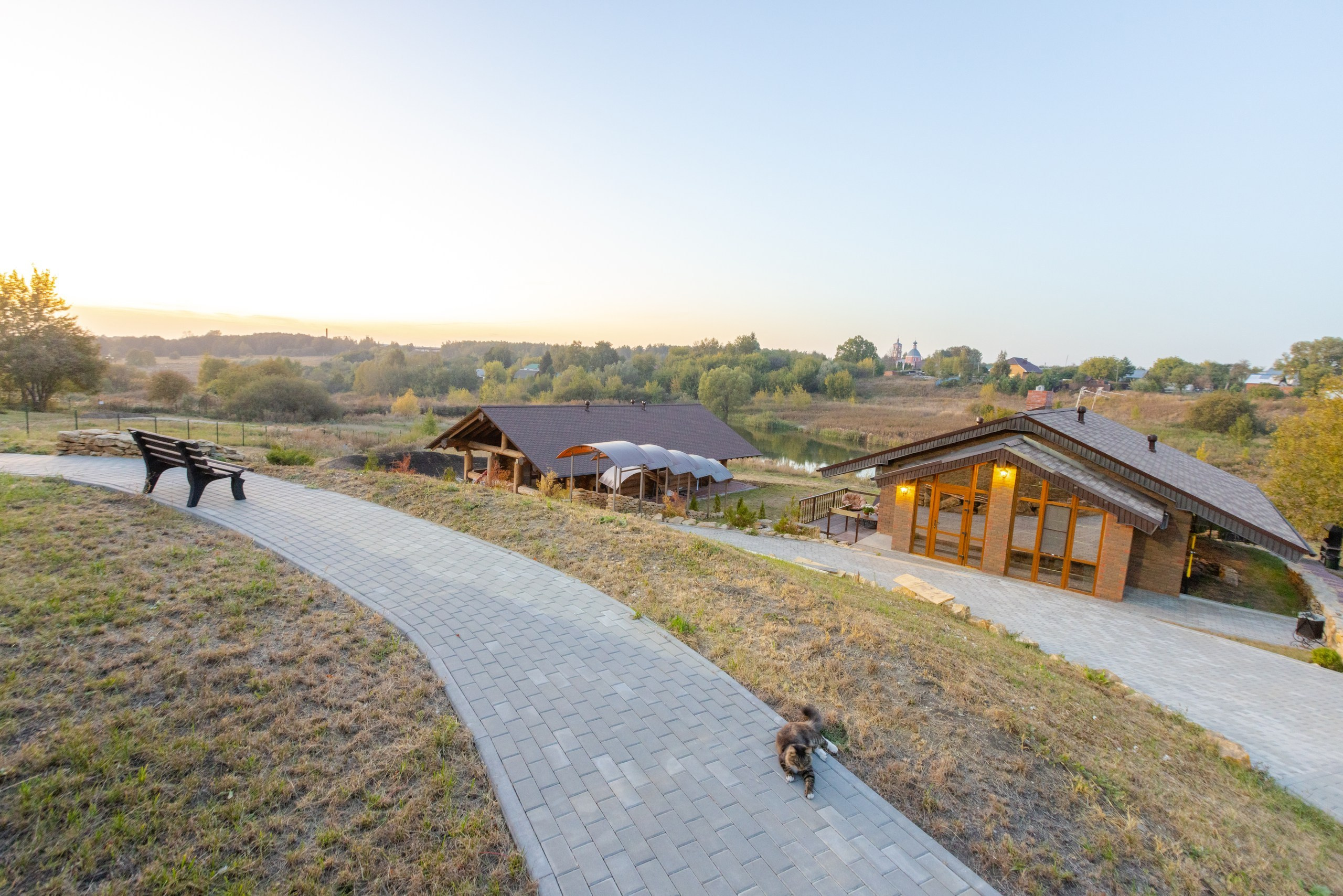 Большая Тросна вечером и новый бассейный комплекс. Фотограф в Туле Крупский АнДРей. Фотостудия «КАДР71» в Туле