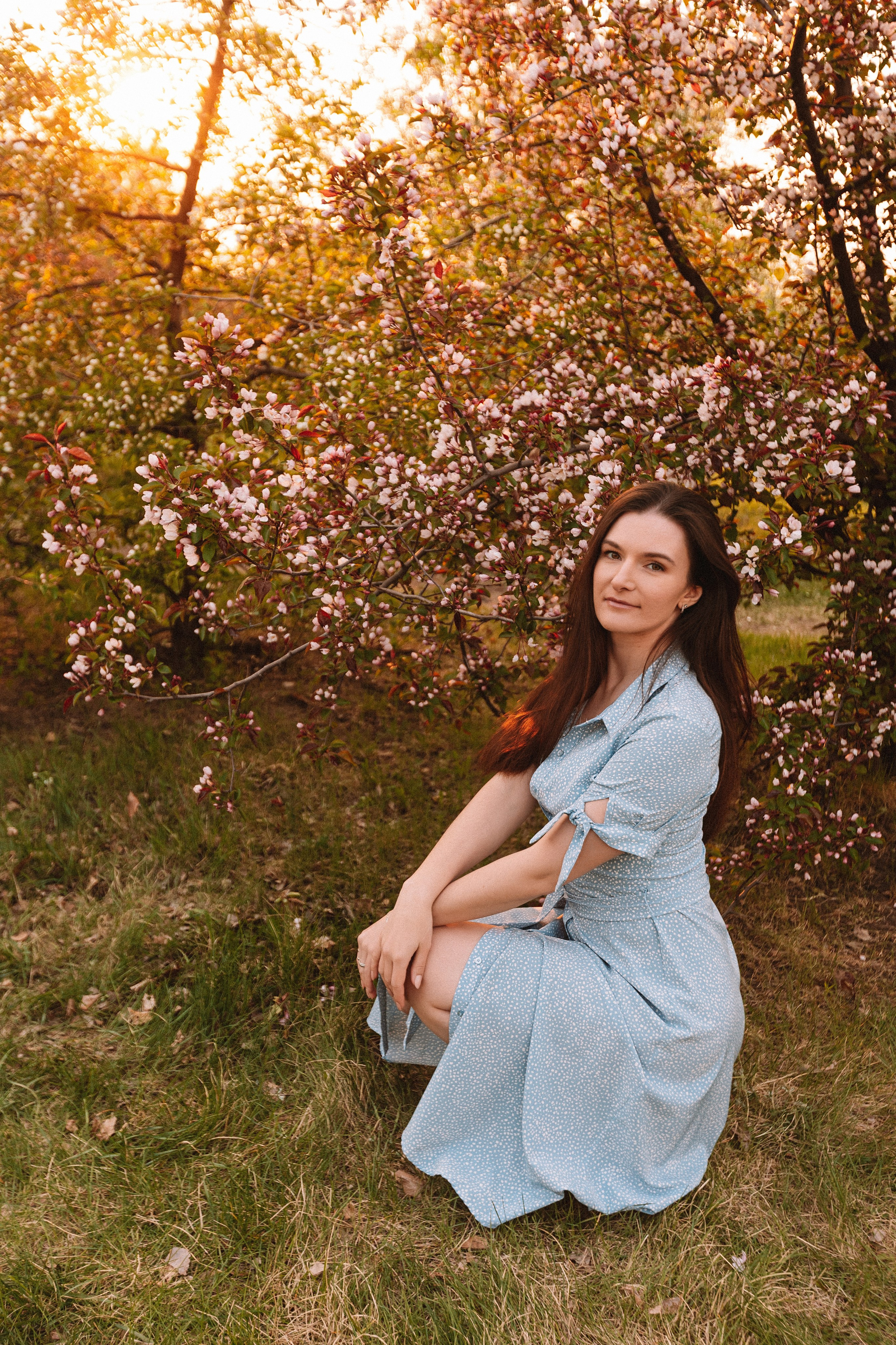 Яблони. Семейный фотограф Тюмень, фотограф на роды Салмина Мария