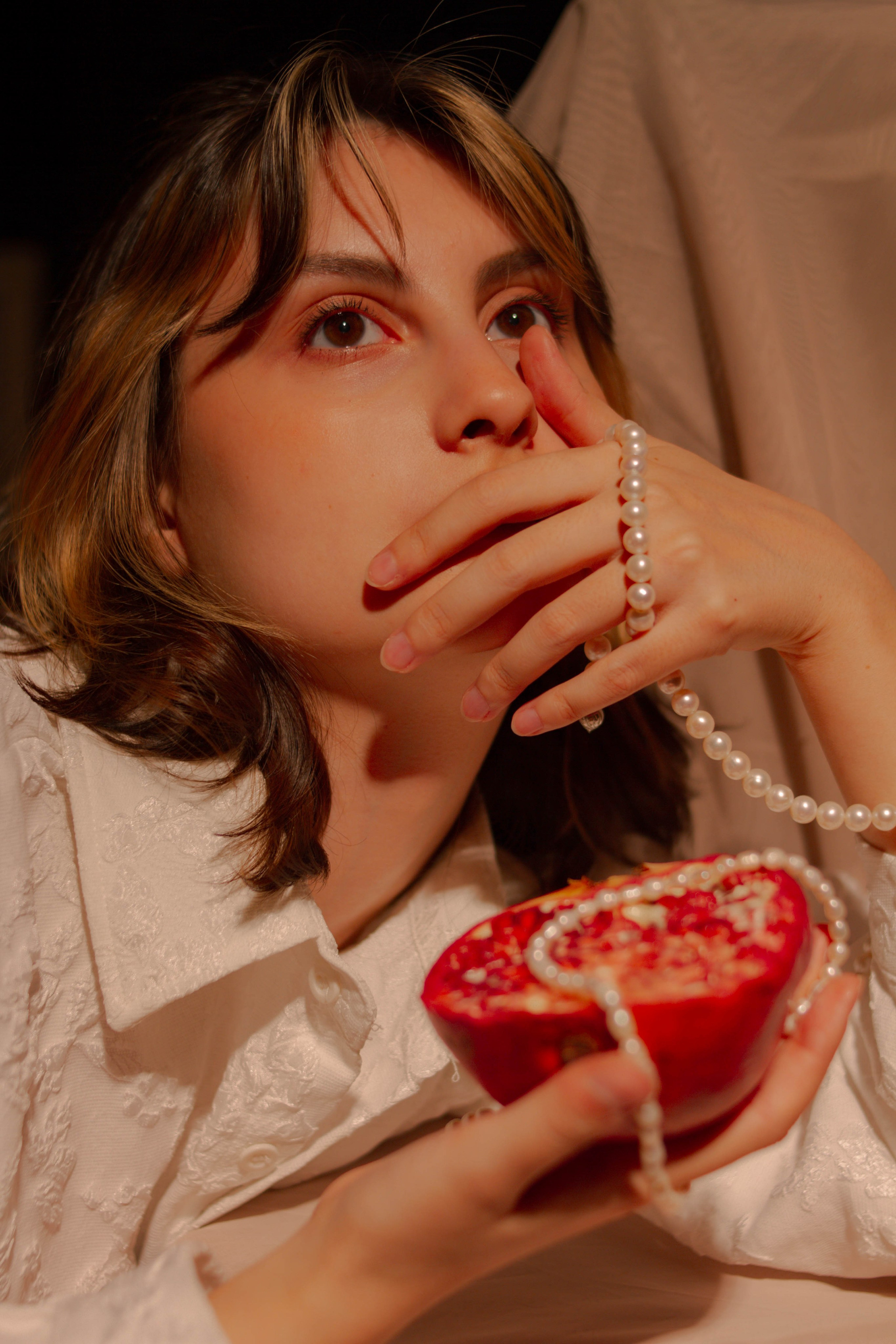 Гранат и жемчуг. Создадим шедевр? Виталина и её фотоискусство