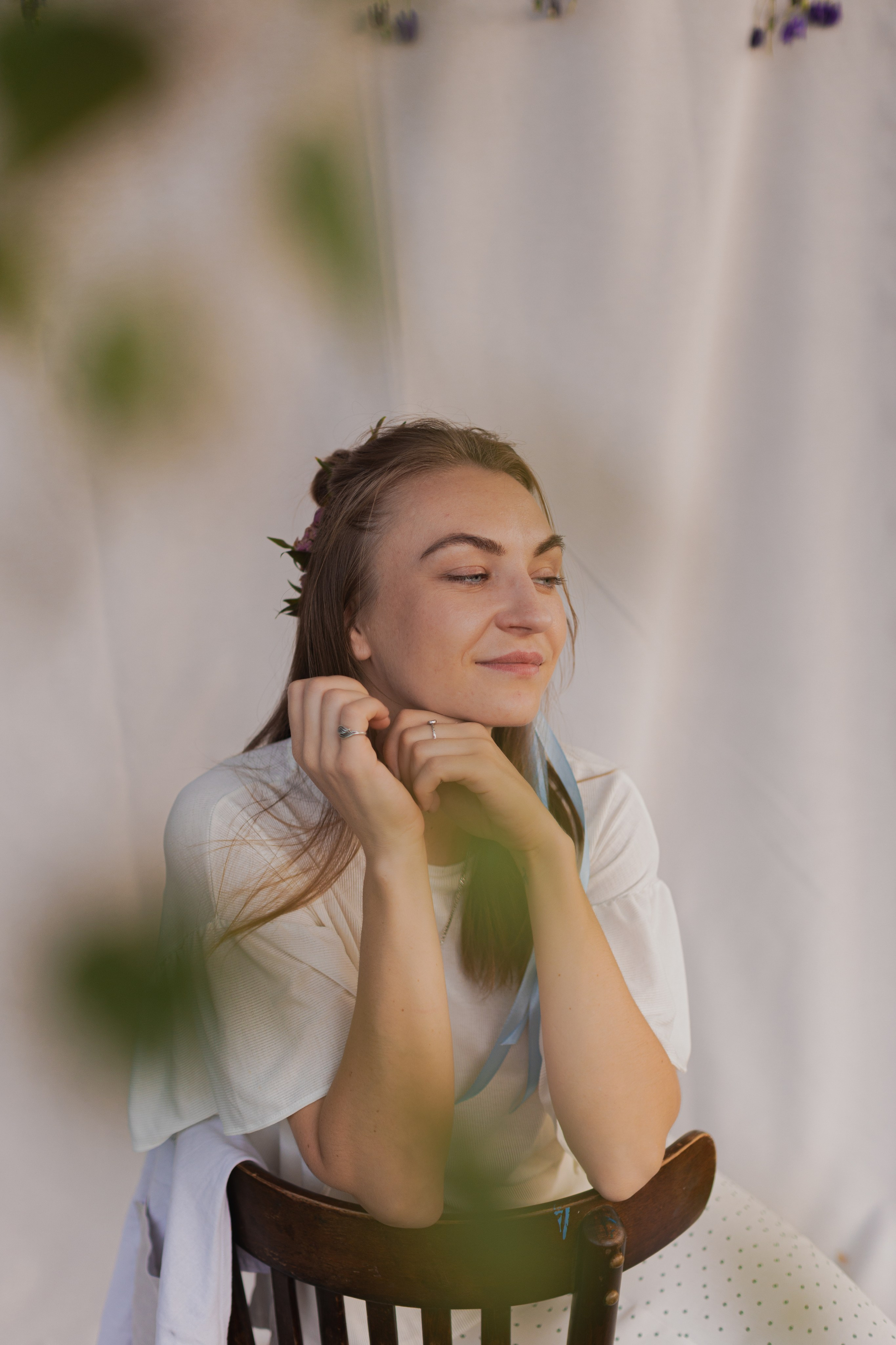 Мк Сирень на зеркале (девичник в парке). Анастасия Ракчеева Художник