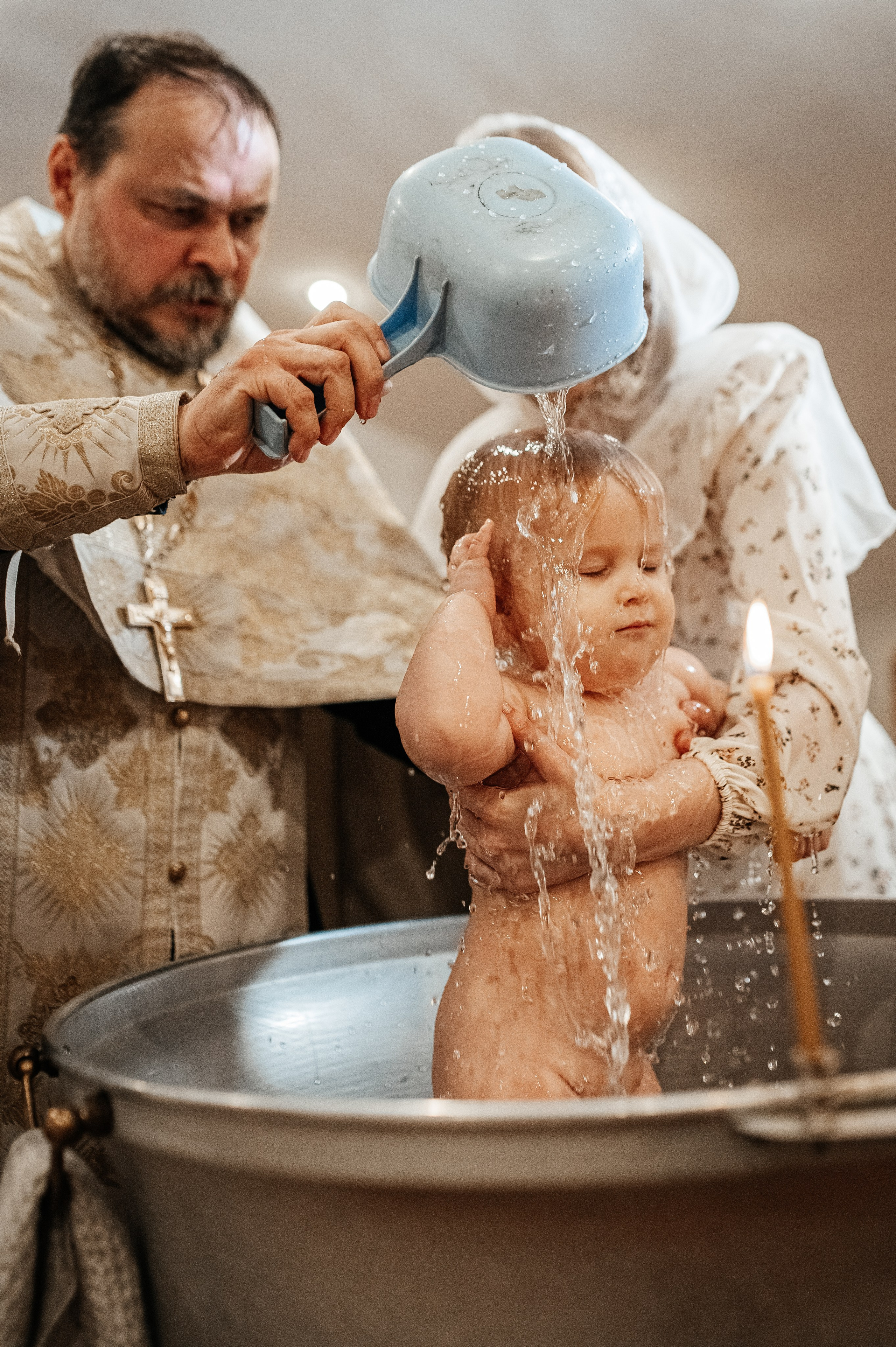 Крещение Михаила //// Храм преподобного Сергия Радонежского. Семейный и детский фотограф в Туле