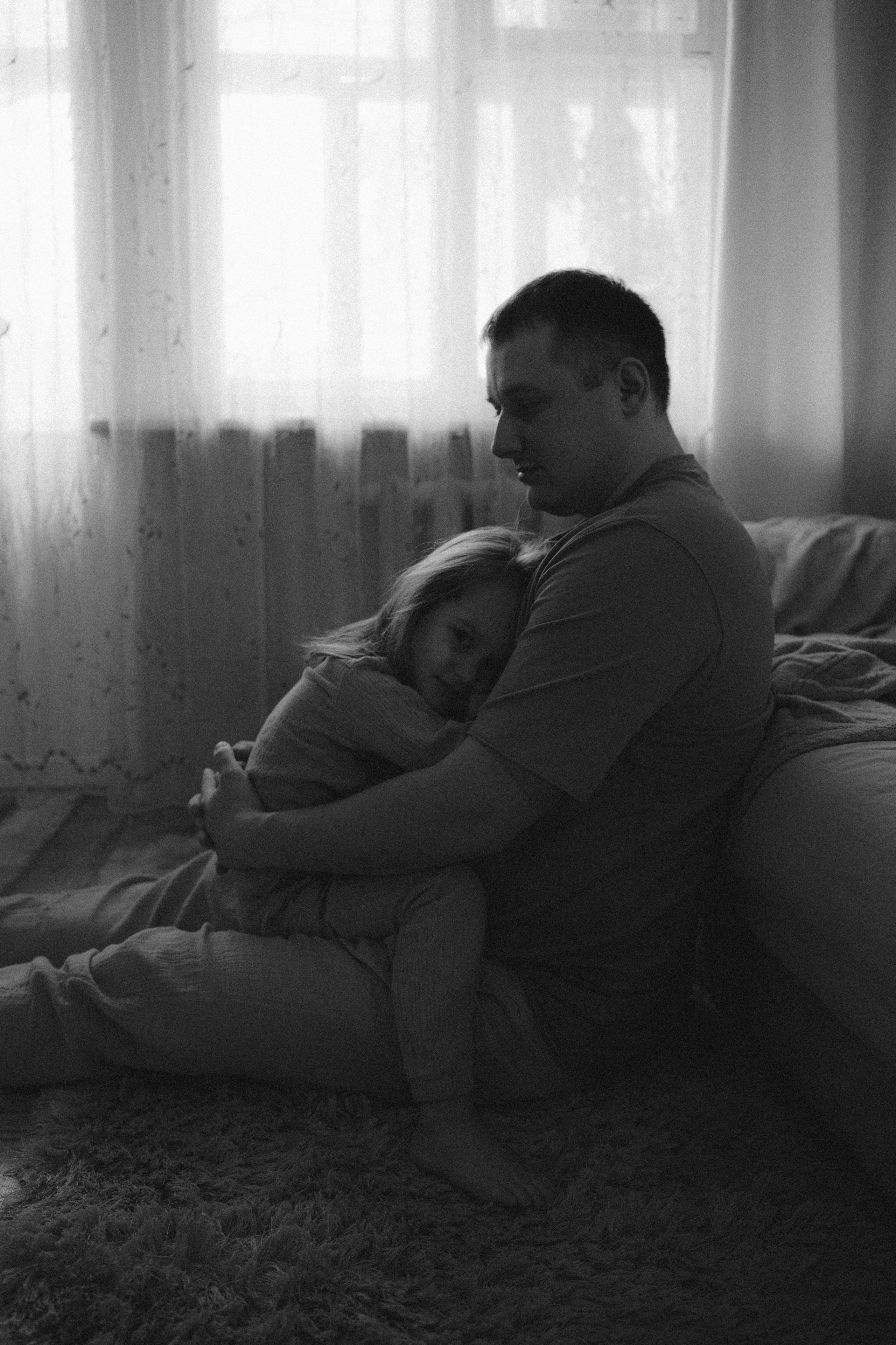 Вика, Женя и Ника. Семейный фотограф • Домашние съемки в Нижнем Новгороде