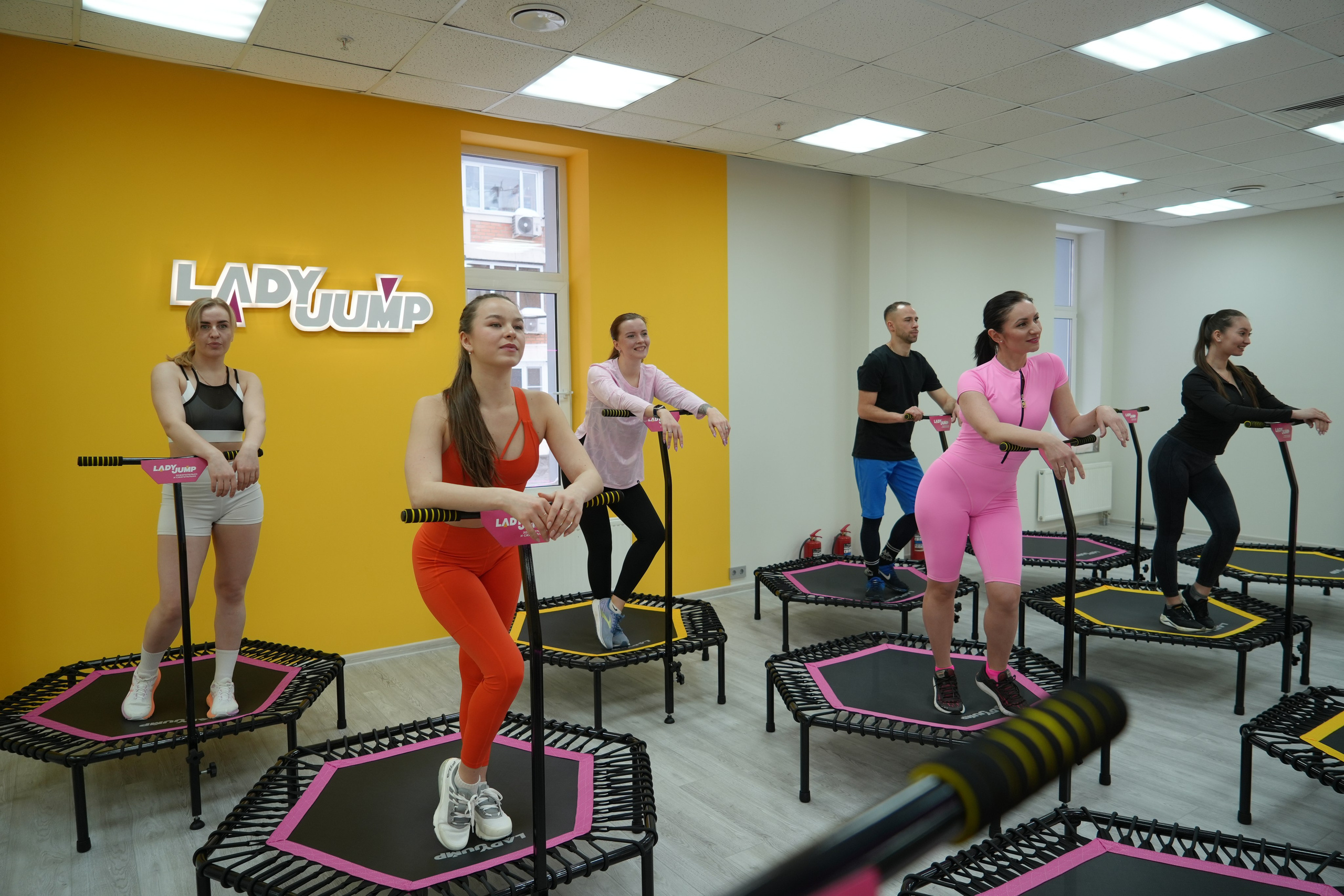 Открытие батутного центра «Lady Jump». Видеограф и Фотограф в Москве