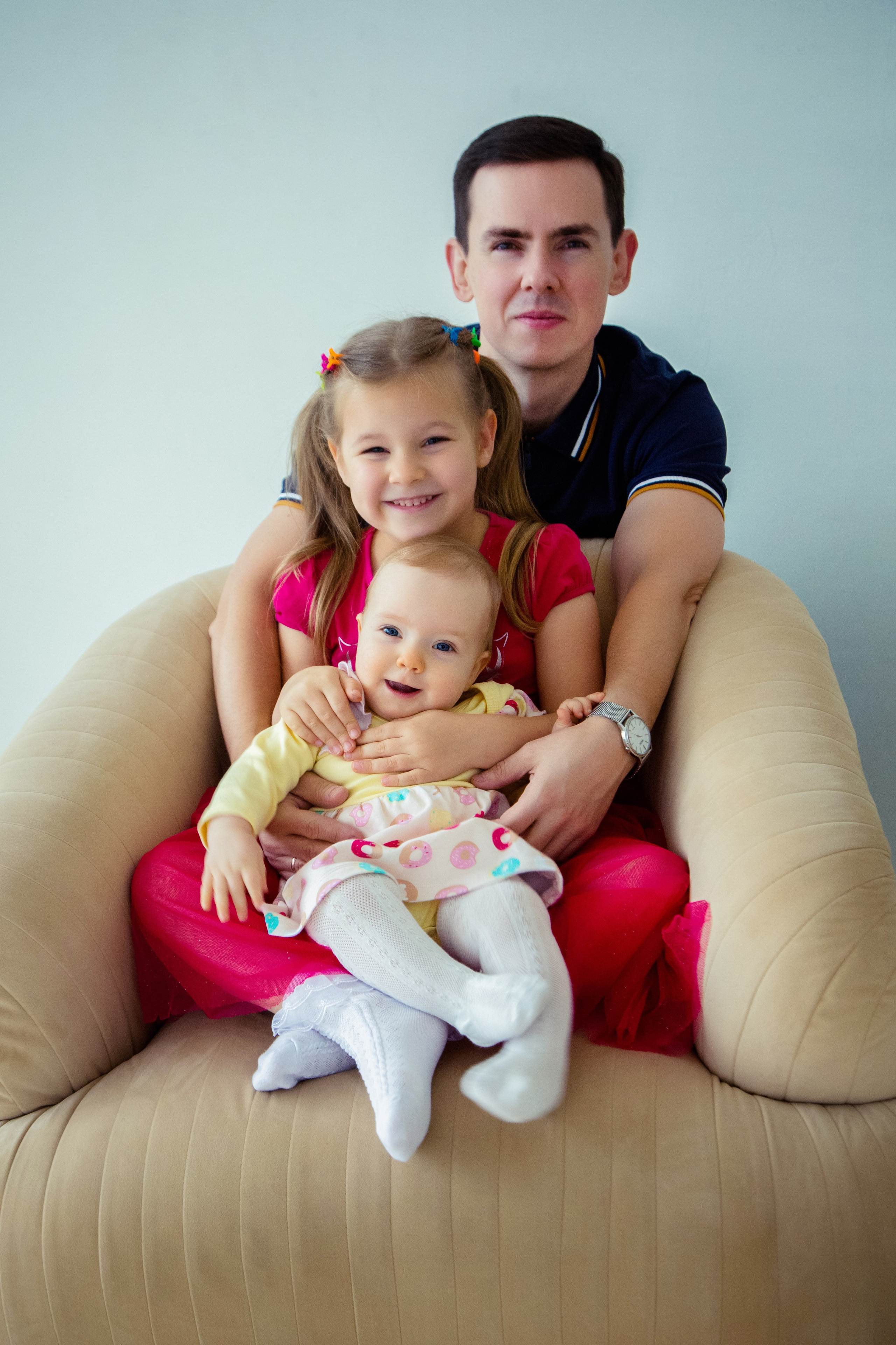 Семейная фотосессия в студии One take studio VANILLA. Свадебный и семейный фотограф в Москве и Подмосковье Лариса Козлова