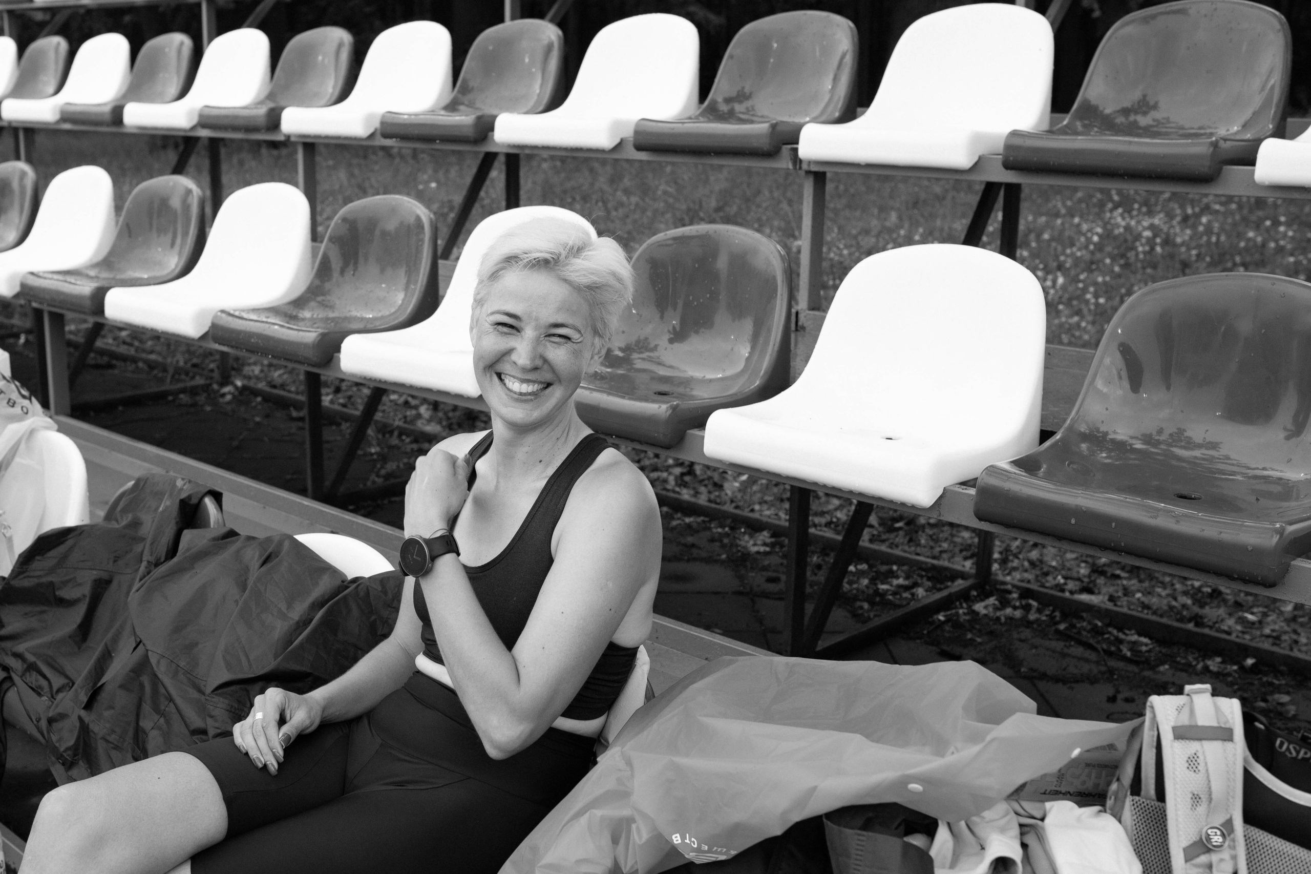 Тренировка сквозь призму чб. Александра Мельниченко/ Бегающий фотограф