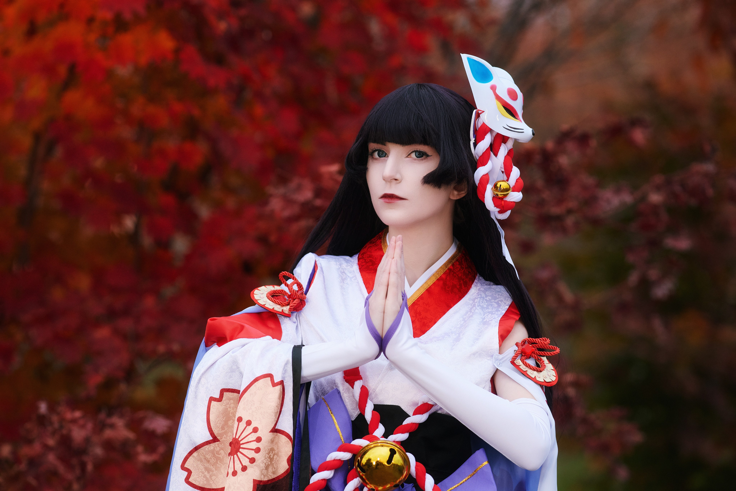 Юки-онна в осеннем лесу - косплей фотосъёмка в Находке