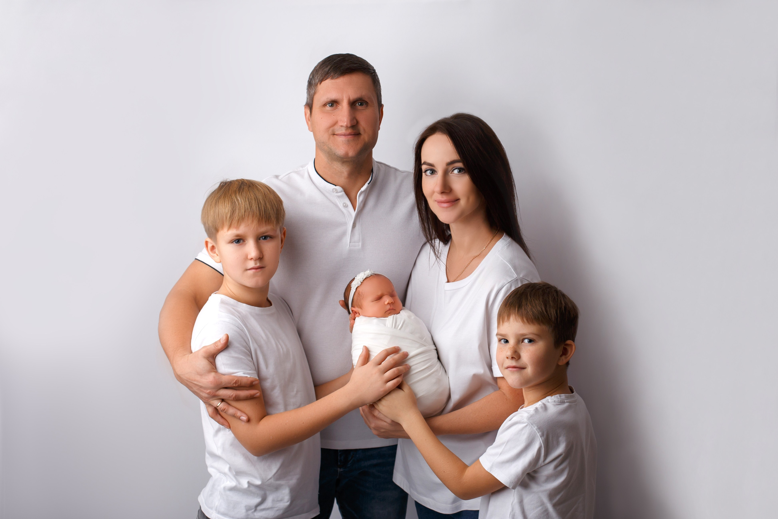 Фотосессия newborn (семейные кадры). Фотограф новорожденных Ростов-на-Дону