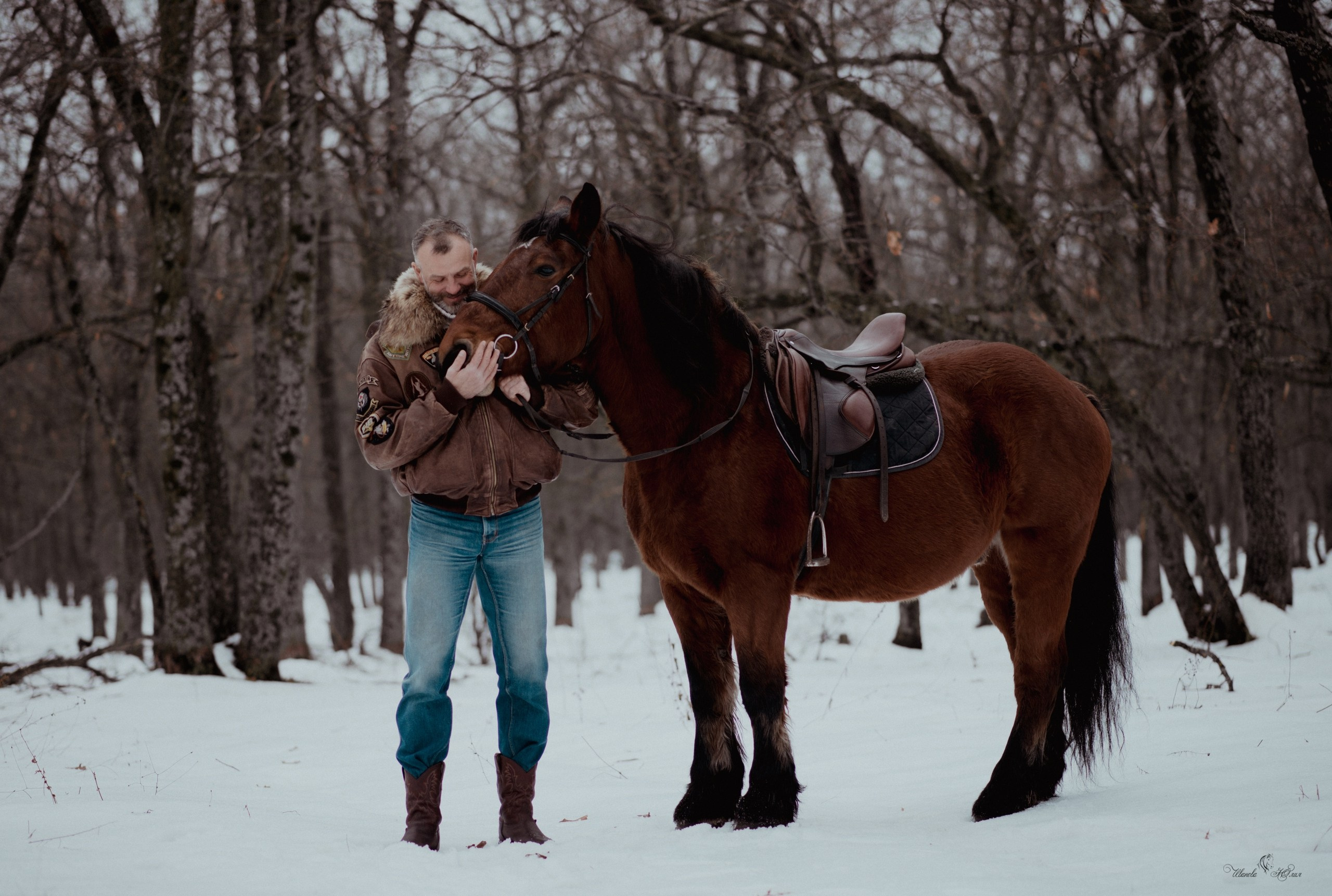Дмитрий и Спартак. Конный фотограф в Саратове Юлия Иванова