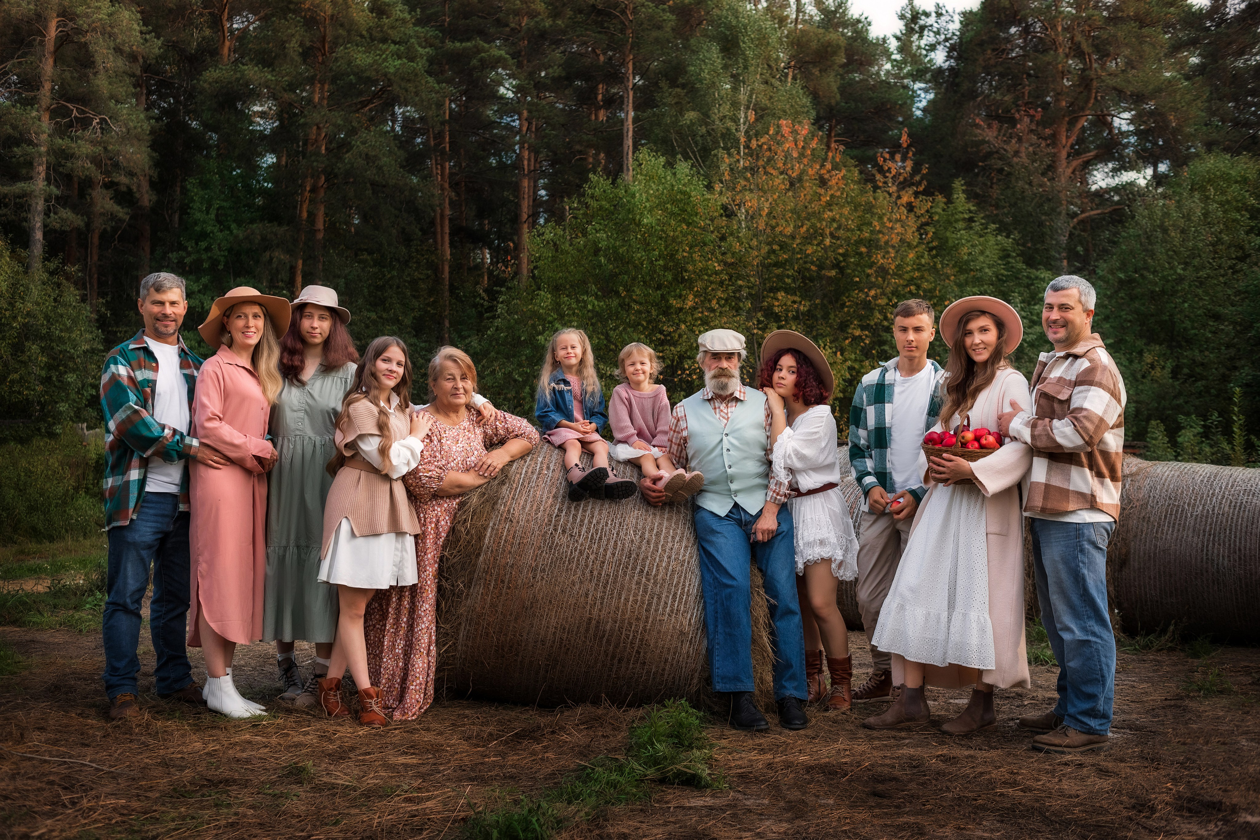 Когда все вместе. Фотосессия большой семьи. Семейный и детский фотограф в Екатеринбурге Оксана Пипкина