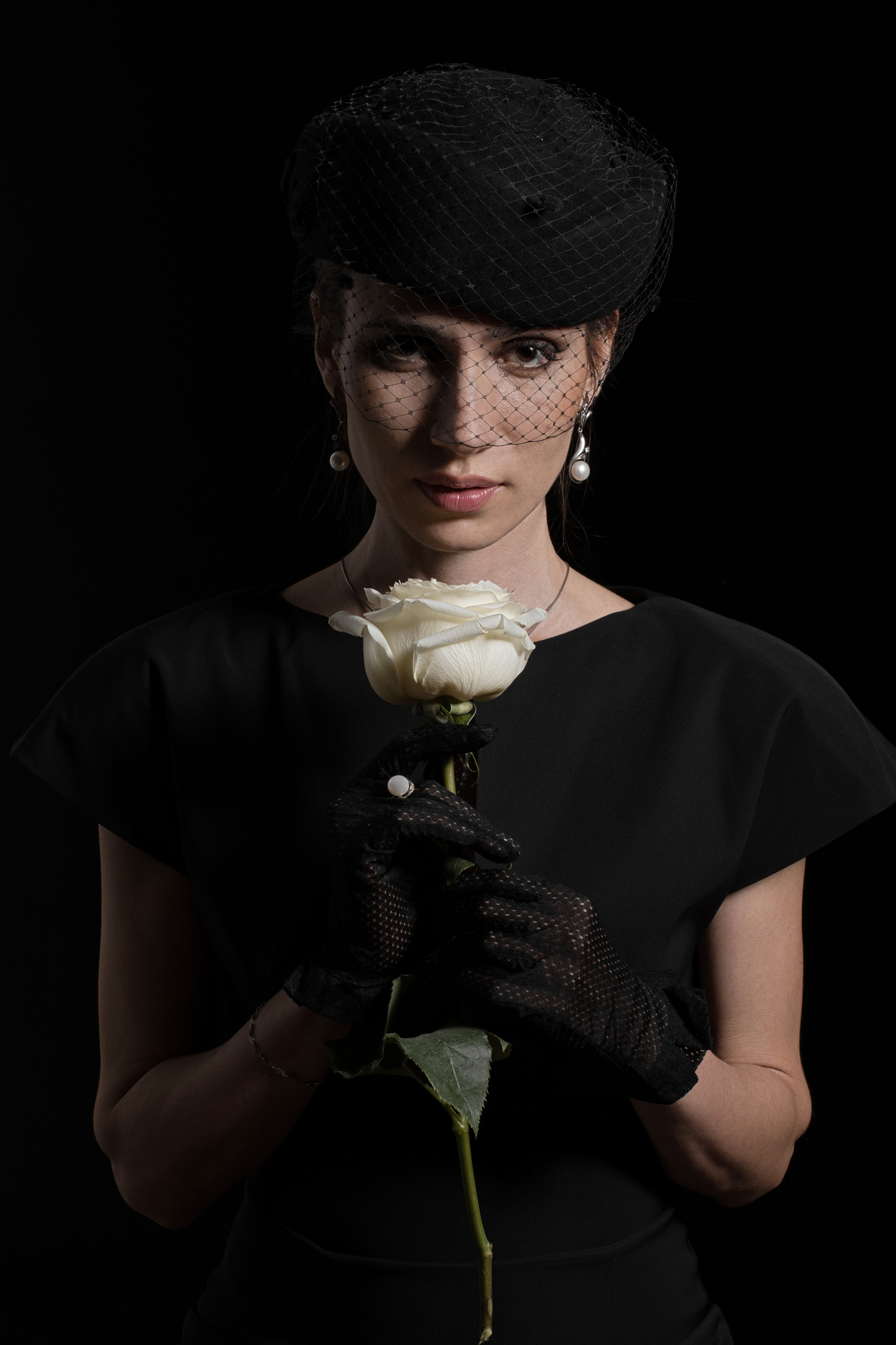 Роза в вуали. Фотограф Денис Кривопусков