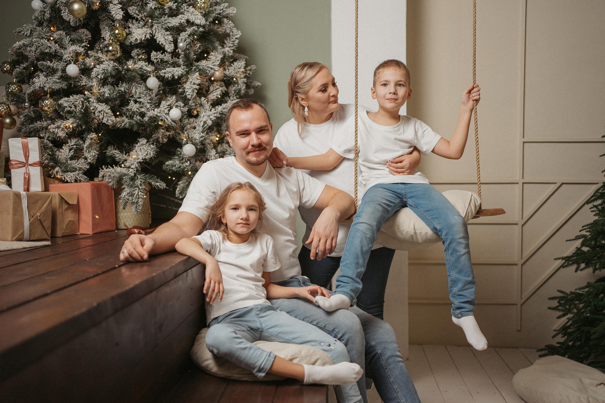 Новогодняя история: Луиза и Паша, Камелия и Тимофей. Портретный фотограф в Казани, Красной Поляне и Сочи Анна Кузнецова