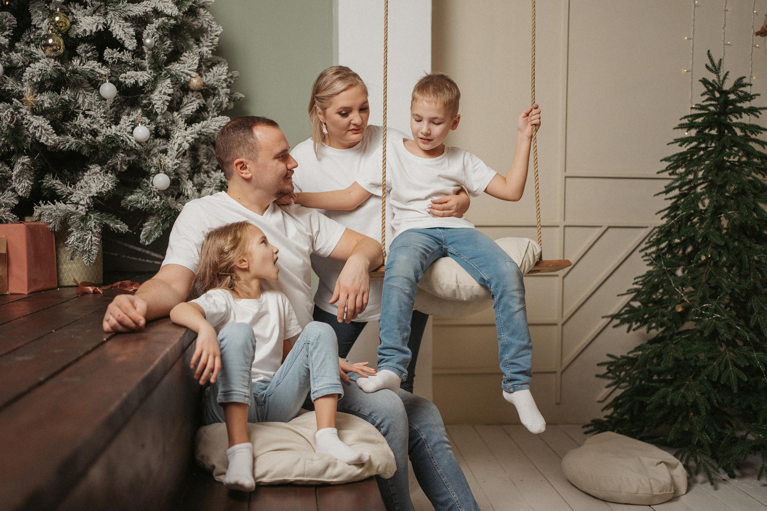 Новогодняя история: Луиза и Паша, Камелия и Тимофей. Портретный фотограф в Казани, Красной Поляне и Сочи Анна Кузнецова