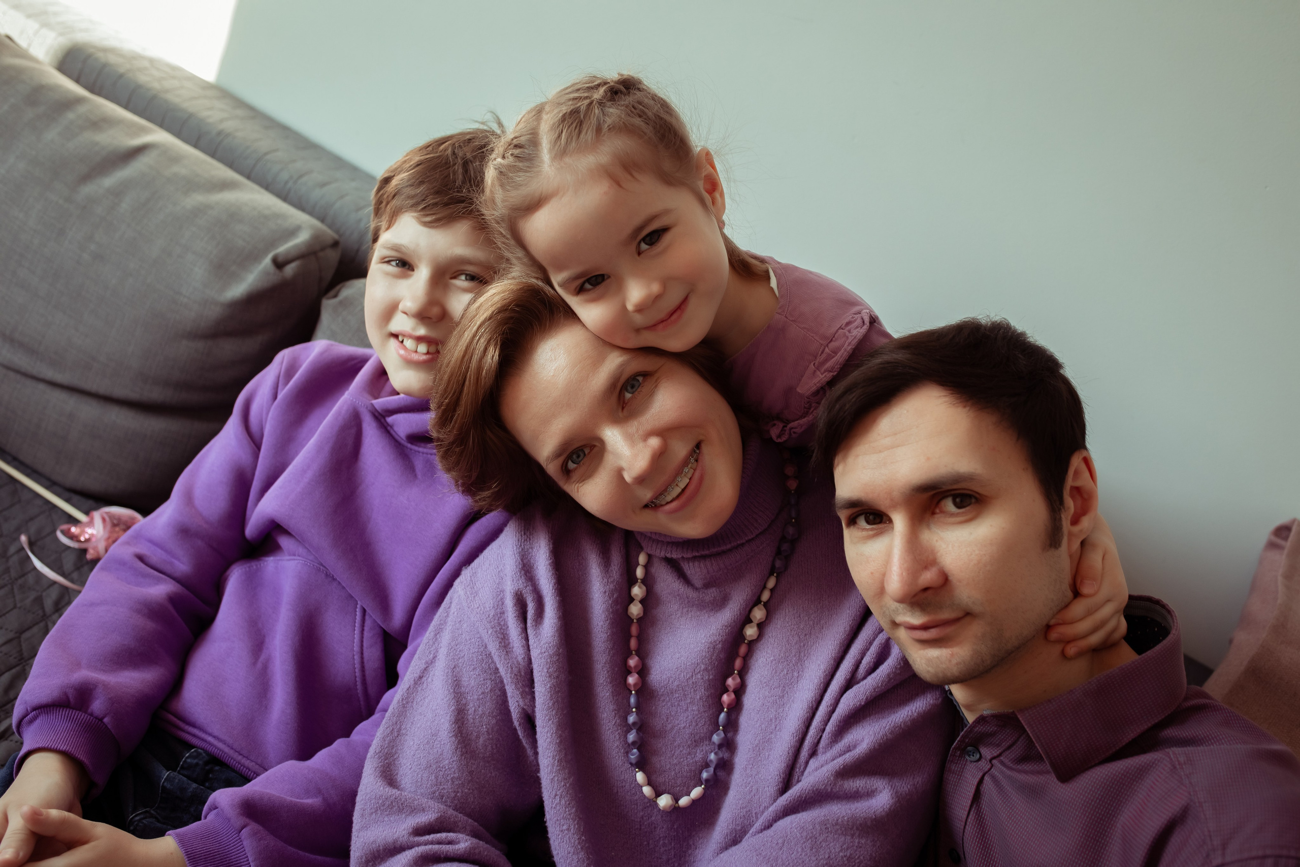 Александра, Максим, Евгений и Ксюша. Семейный и детский фотограф в Москве Дорогова Екатерина