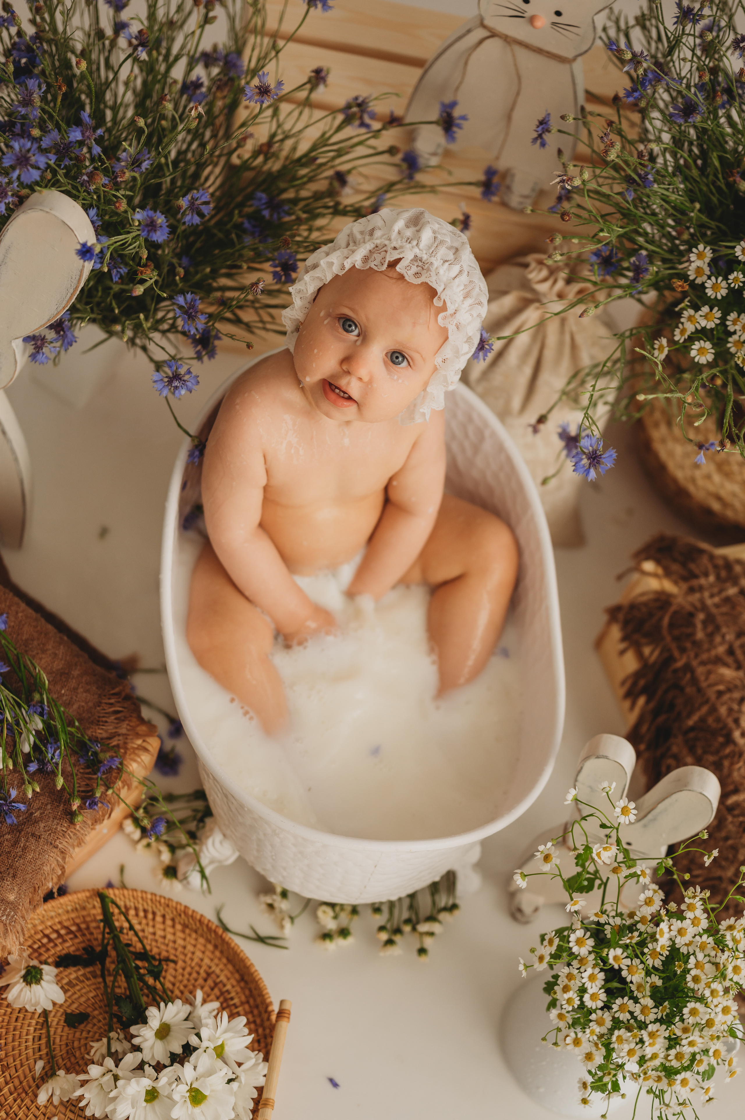 Настена и васильки. Детский и семейный фотограф Ирина Гладких