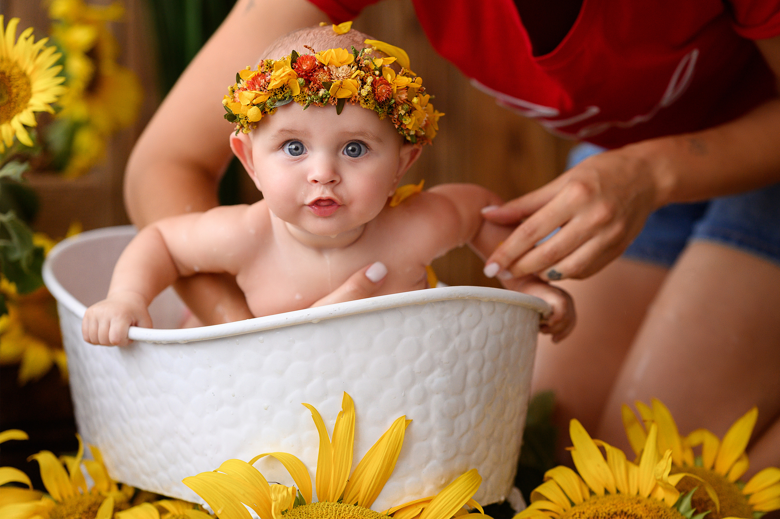 Евочка и подсолнухи. Детский и семейный фотограф Ирина Гладких