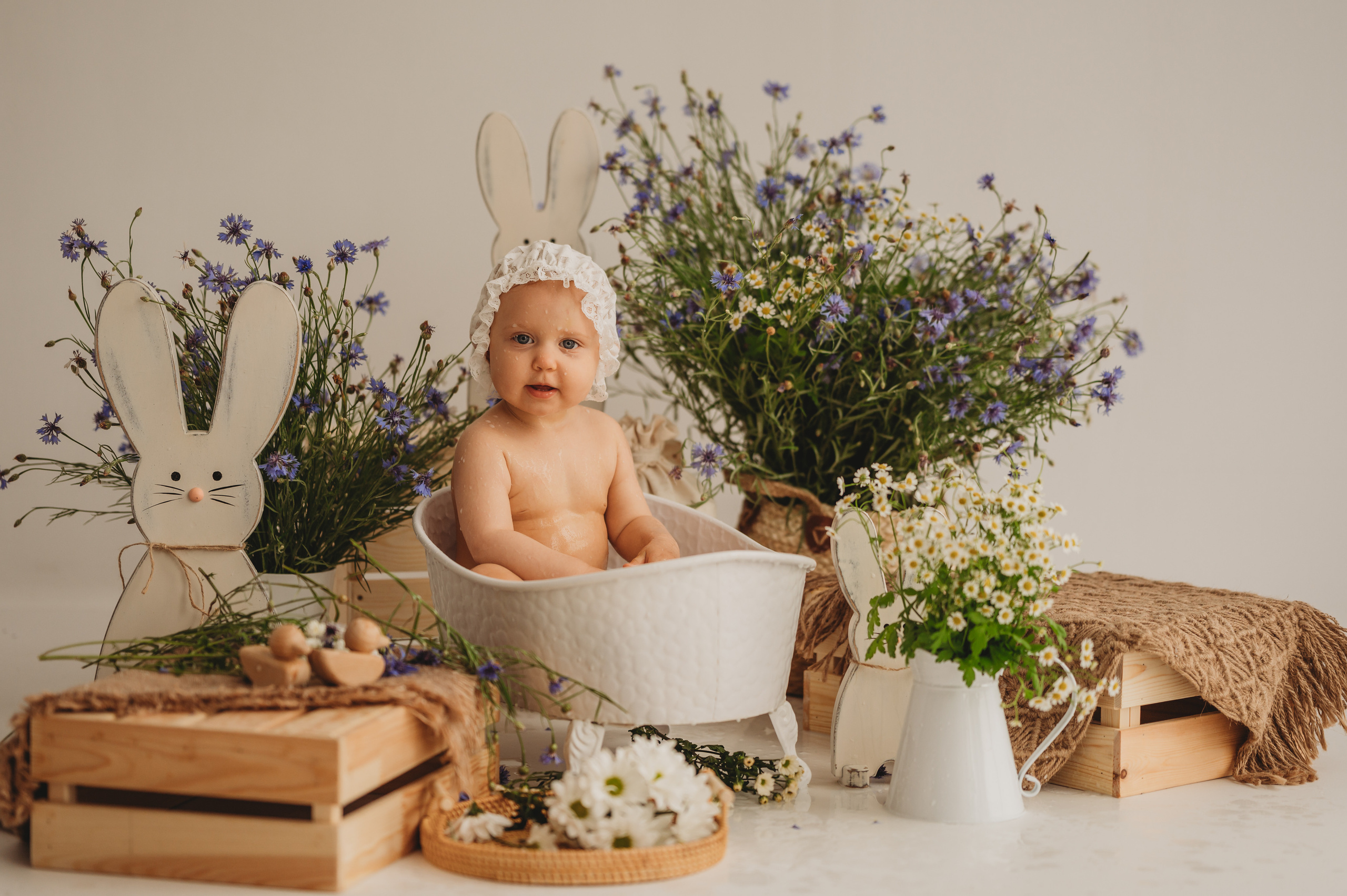 Настена и васильки. Детский и семейный фотограф Ирина Гладких