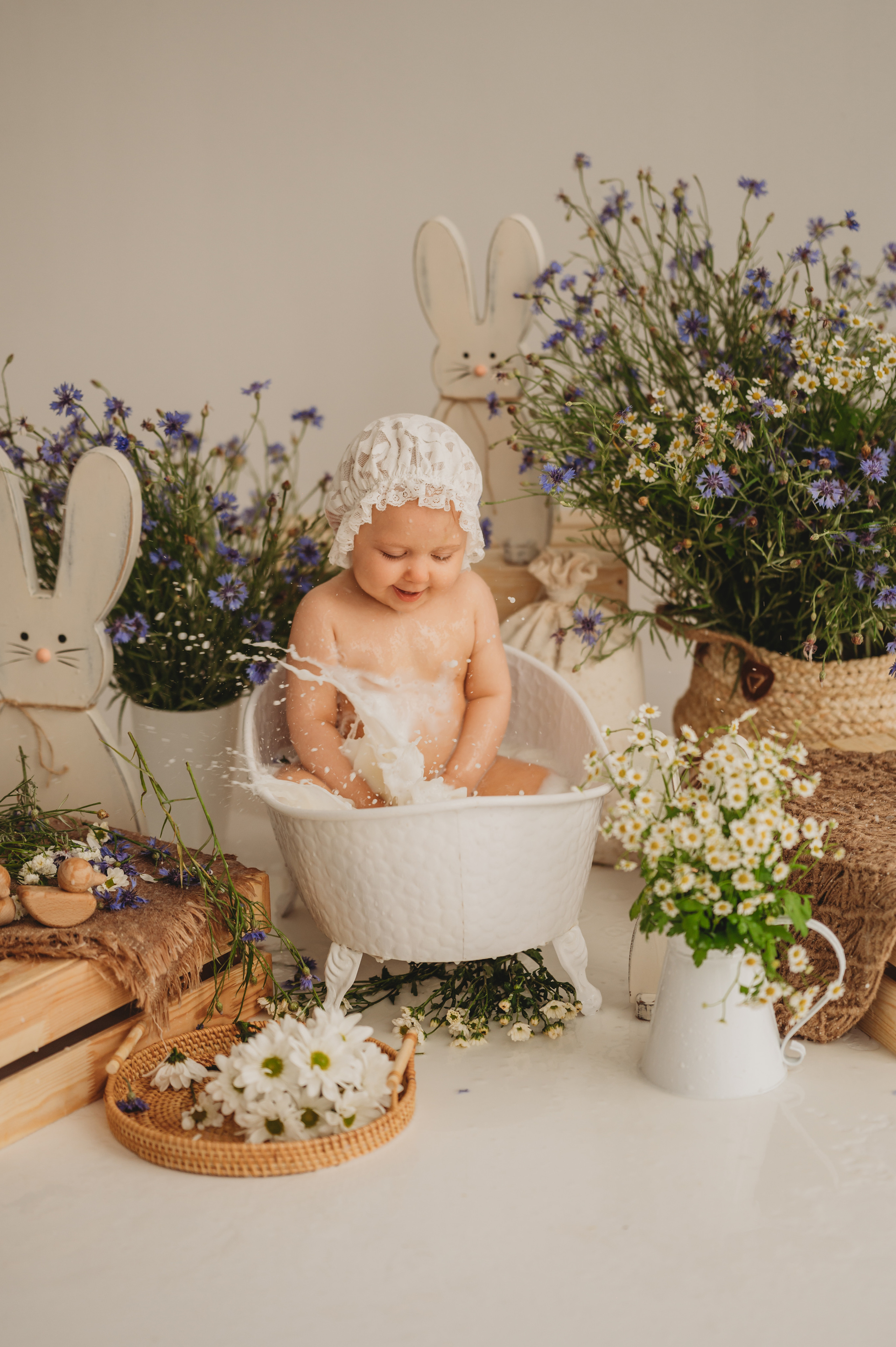 Настена и васильки. Детский и семейный фотограф Ирина Гладких