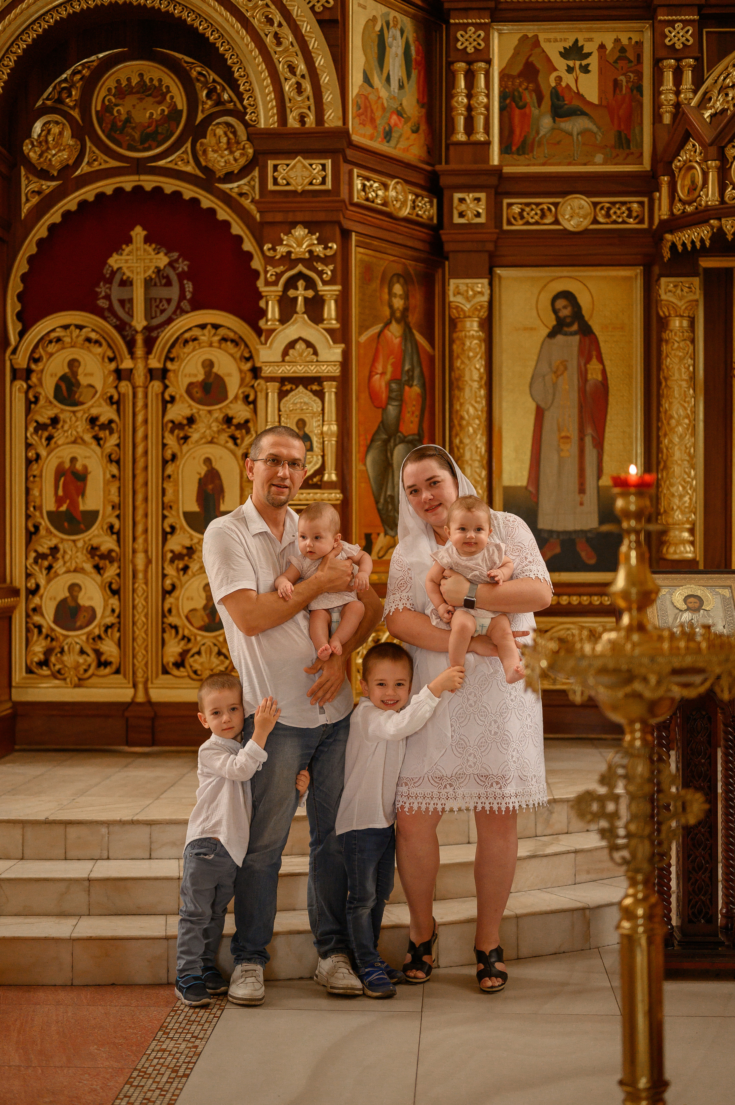 Крещение Катюши и Лизоньки. Детский и семейный фотограф Ирина Гладких