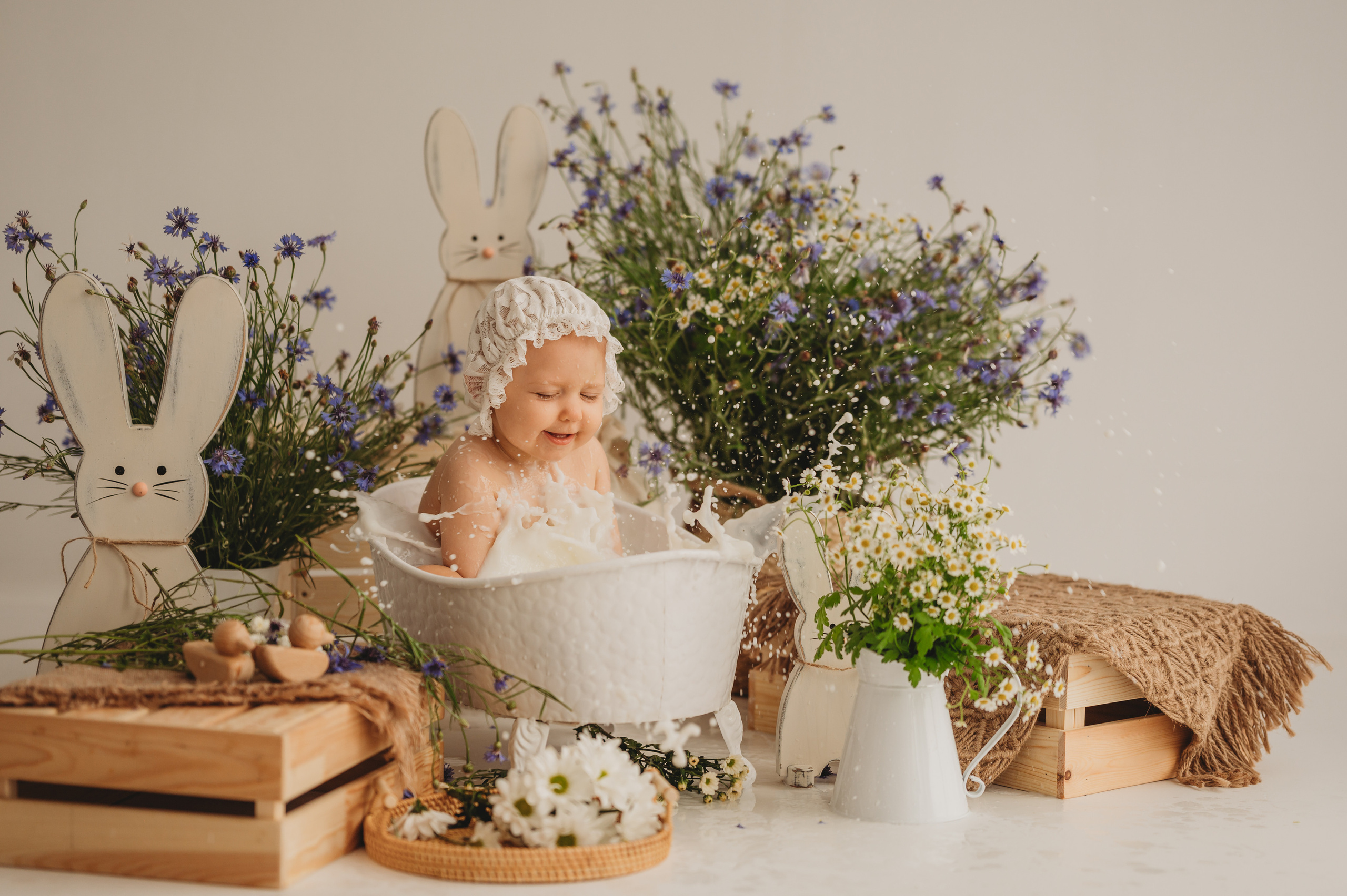 Настена и васильки. Детский и семейный фотограф Ирина Гладких