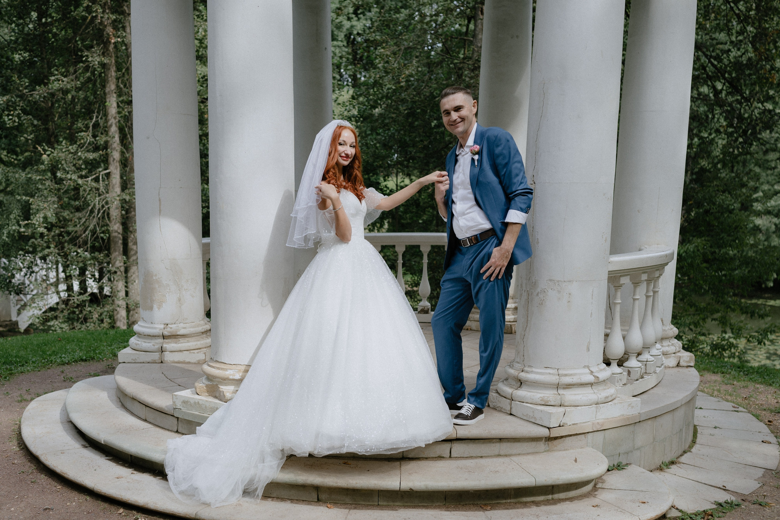 Регистрация брака и свадебная фотосессия в музее-заповеднике Остафьево. Свадебный фотограф Москва — Сергей и Татьяна