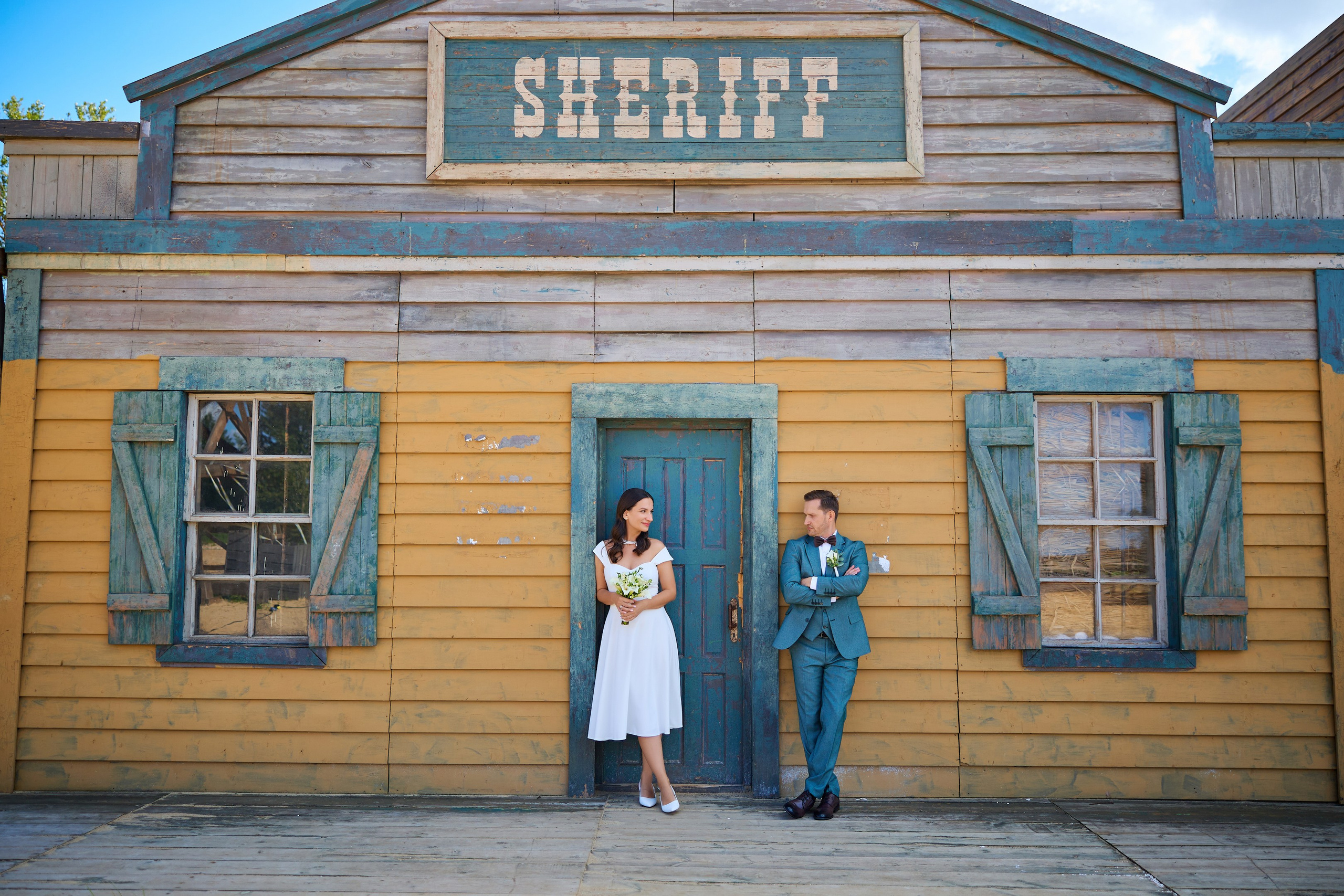 Свадебная фотосессия в Кинопарке Москино. Свадебный фотограф Сергей Колбинский