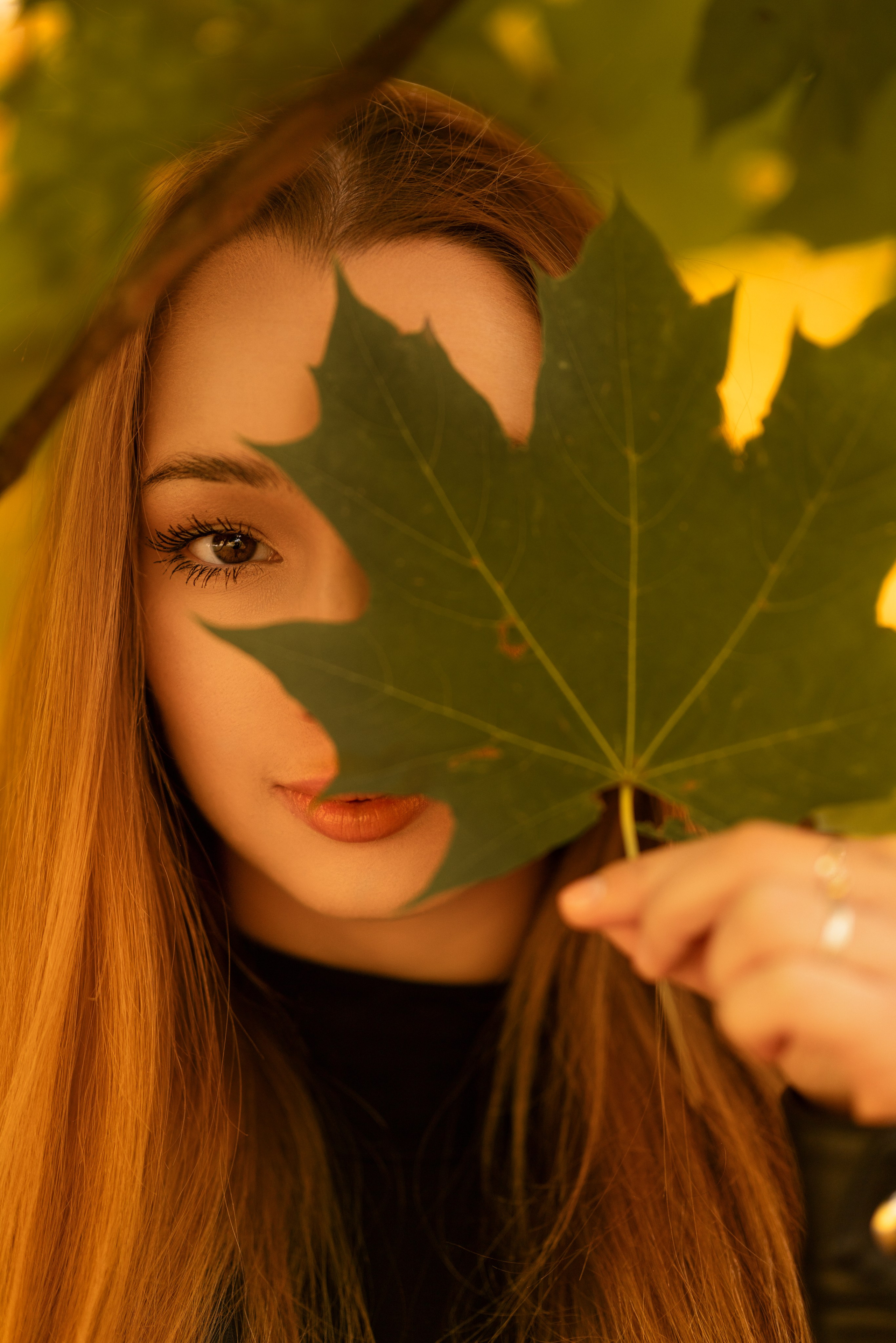 Осенний фотосет с Полиной в парке в формате «Я красивая». Дмитрий Шульгин, портретный фотограф в Воронеже
