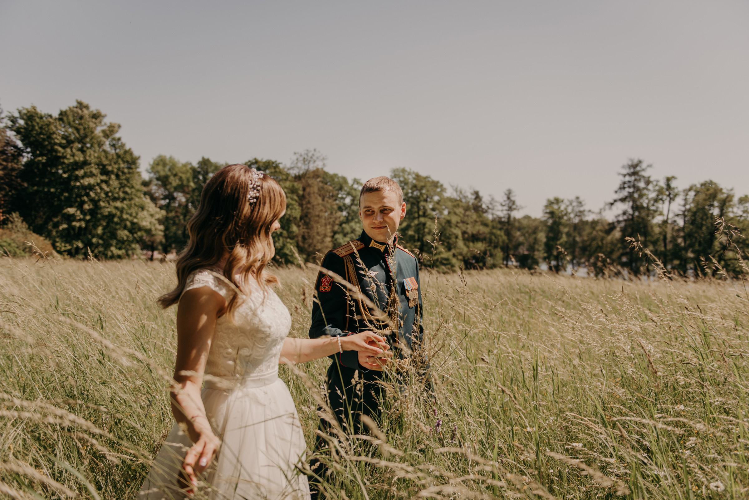 свадебная фотосессия в Екатерининском парке в Пушкине, фотограф на свадьбу