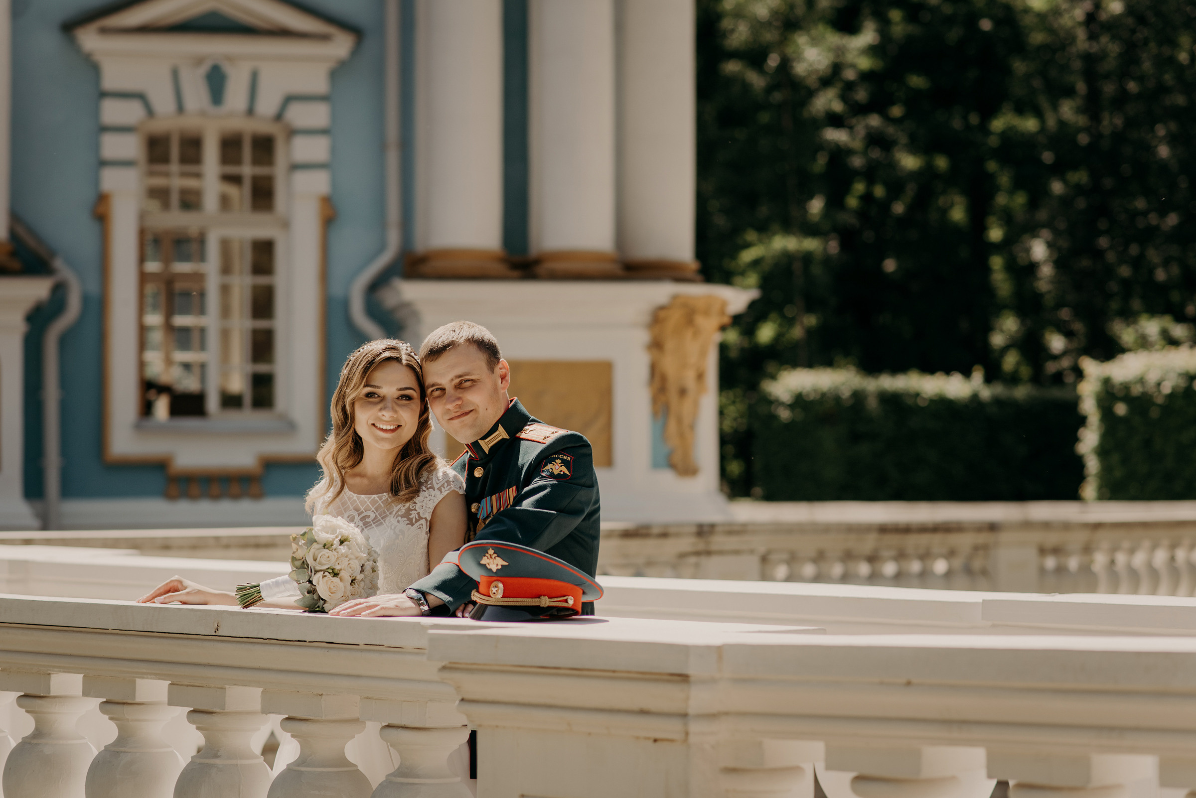 свадебная фотосессия в Екатерининском парке в Пушкине, фотограф на свадьбу