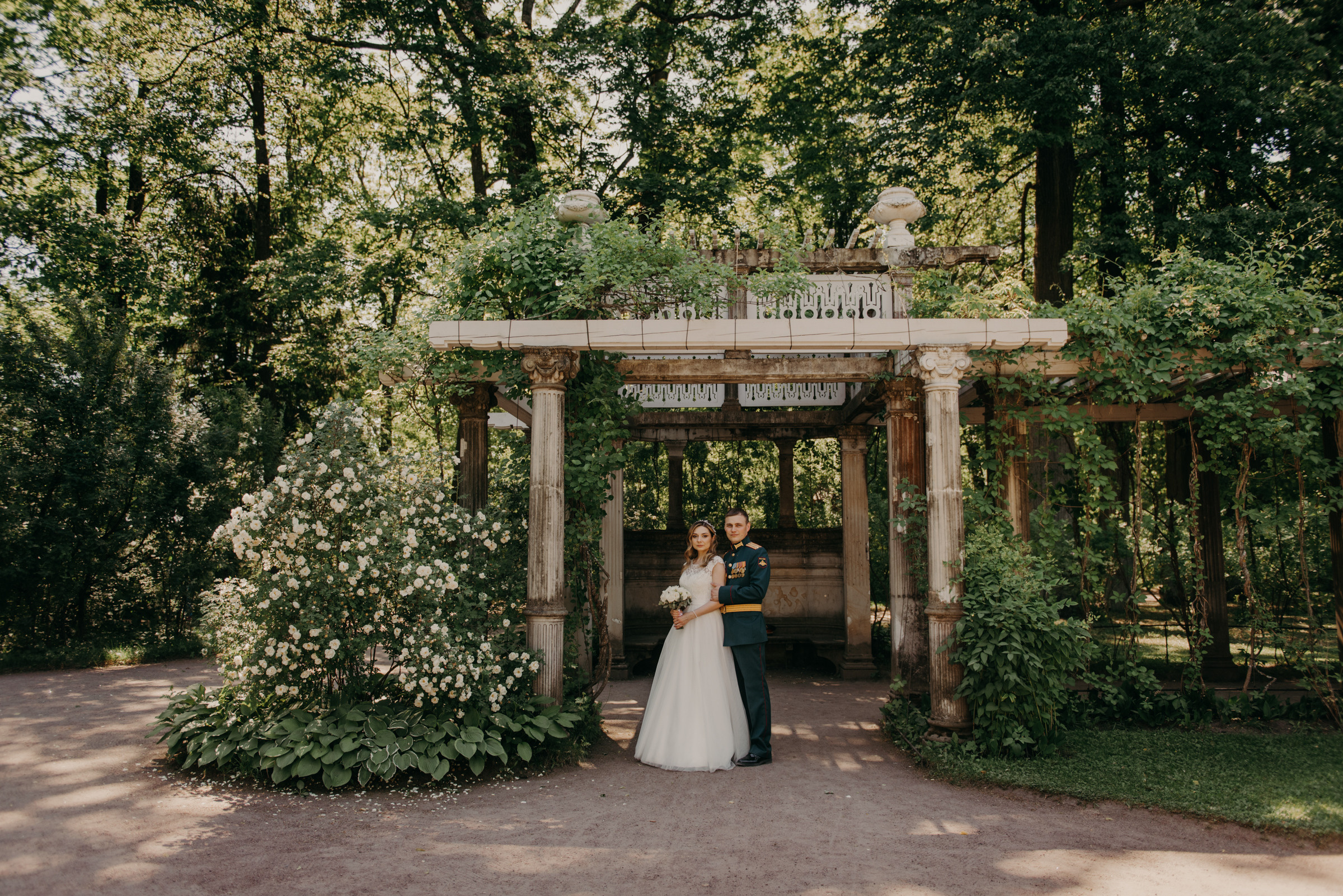 свадебная фотосессия в Екатерининском парке в Пушкине, фотограф на свадьбу