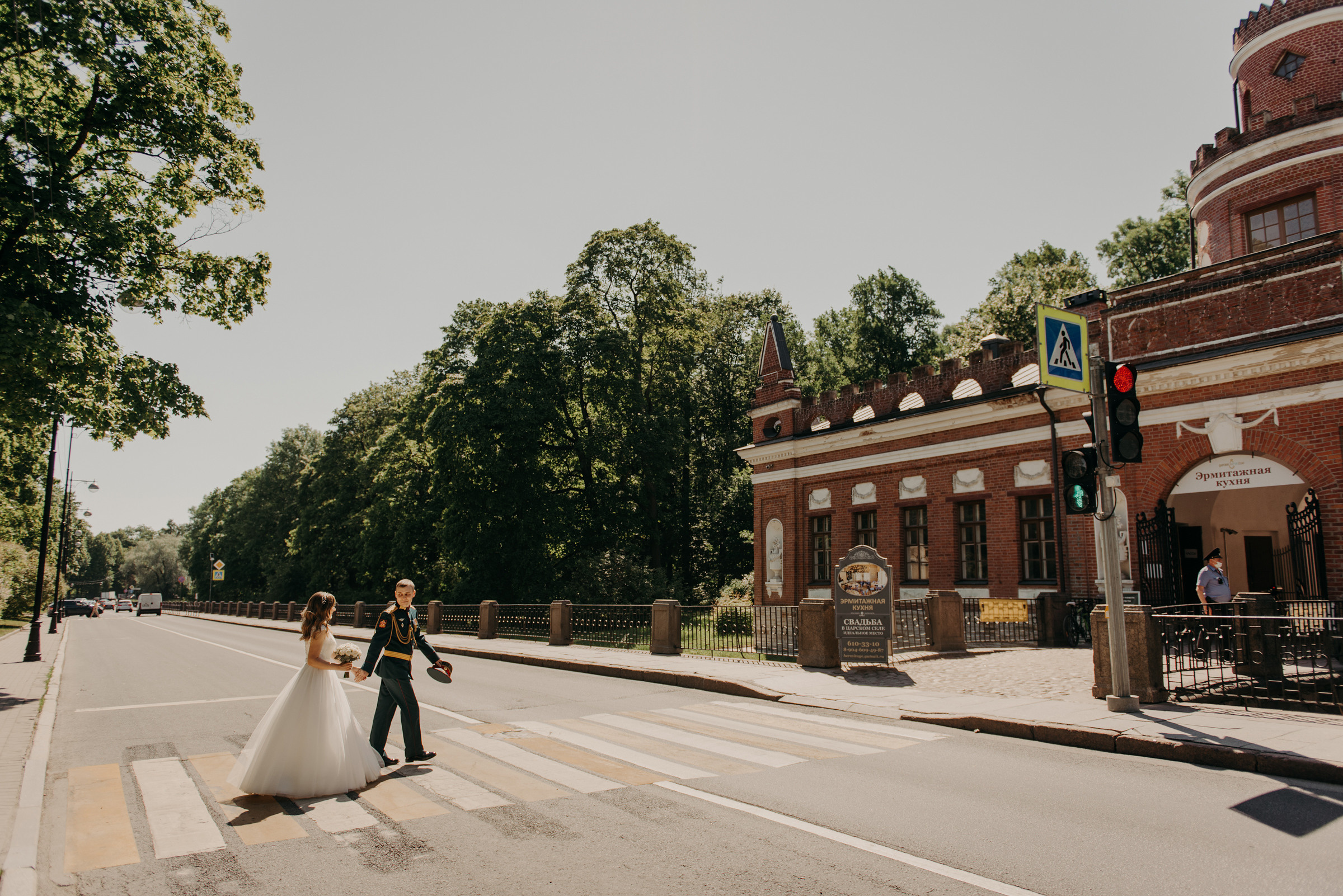свадебная фотосессия в Екатерининском парке в Пушкине, фотограф на свадьбу