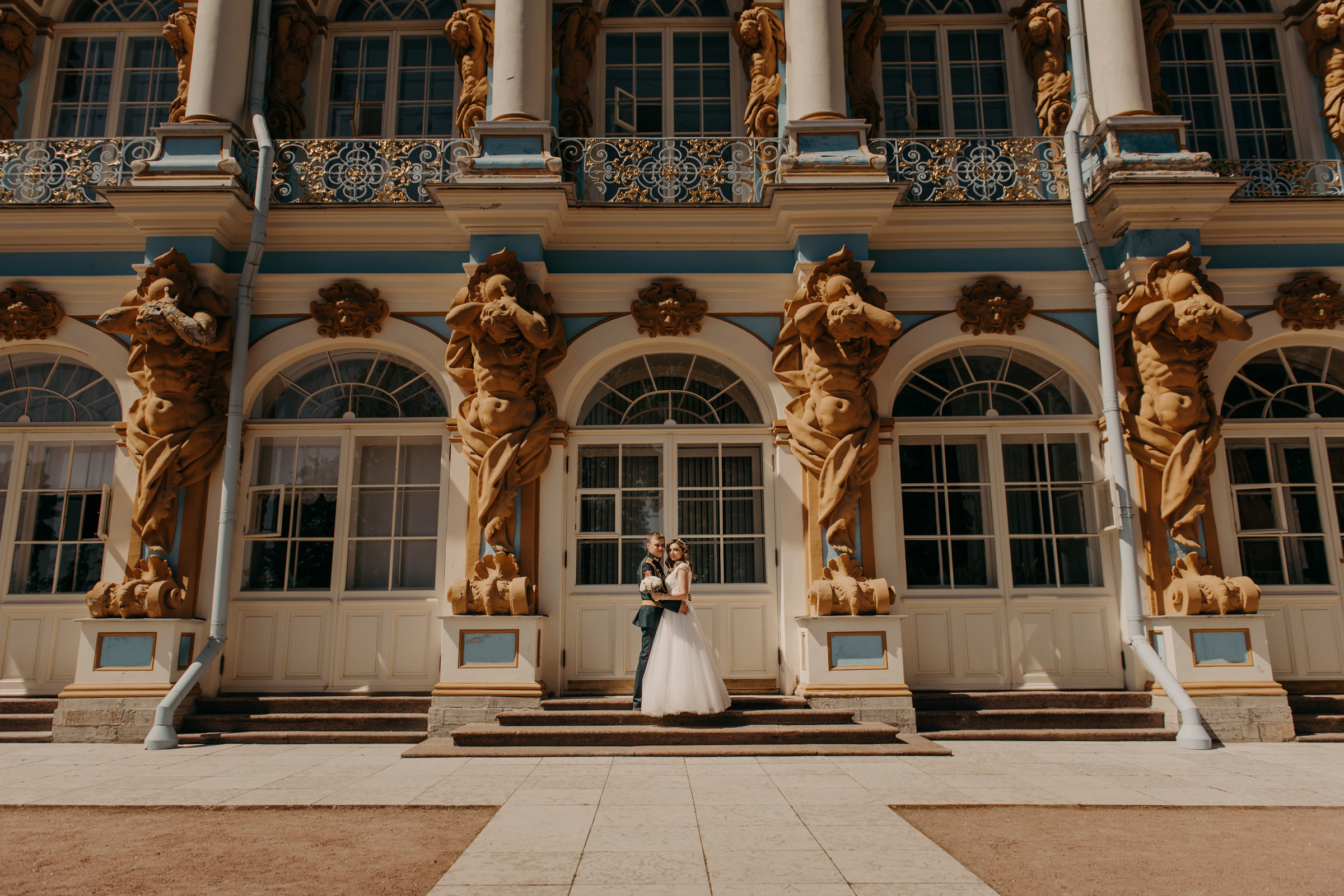свадебная фотосессия в Екатерининском парке в Пушкине, фотограф на свадьбу