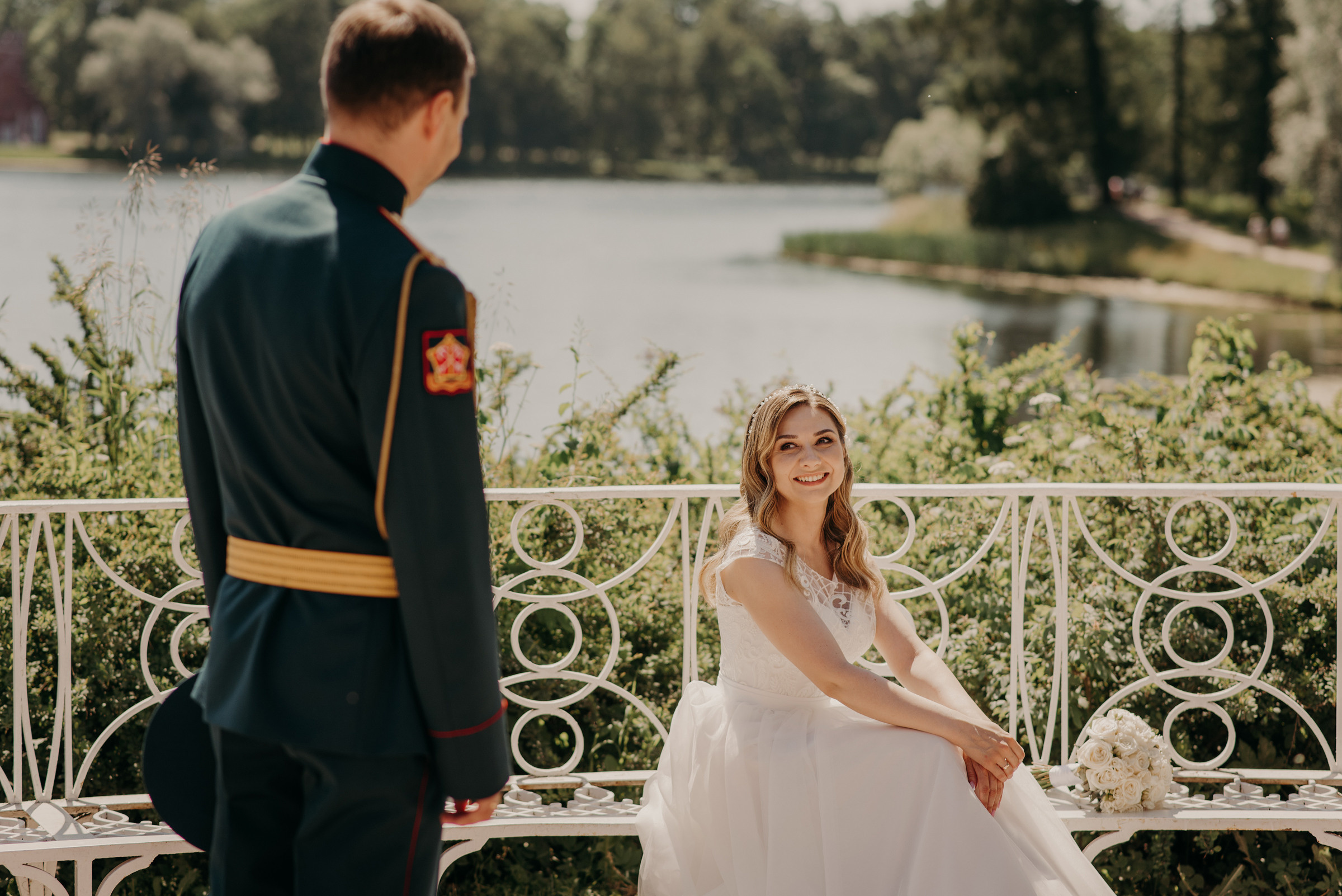 свадебная фотосессия в Екатерининском парке в Пушкине, фотограф на свадьбу
