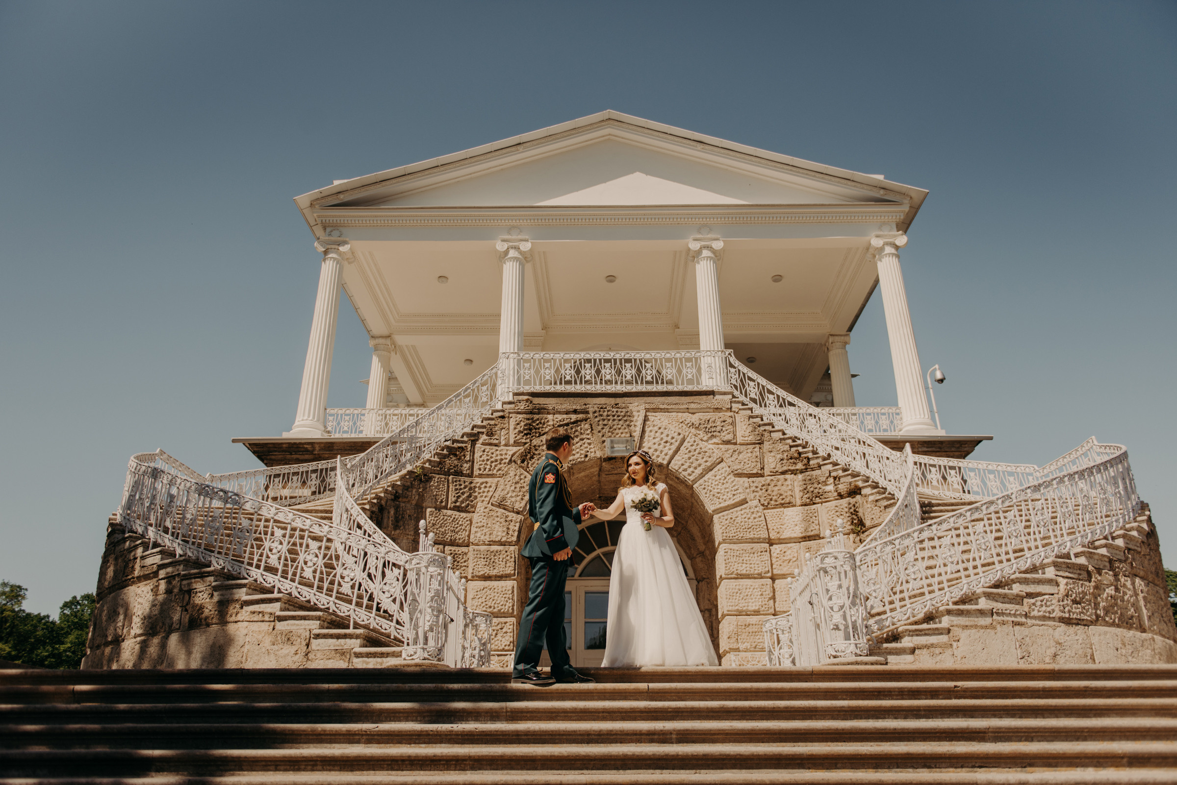 свадебная фотосессия в Екатерининском парке в Пушкине, фотограф на свадьбу