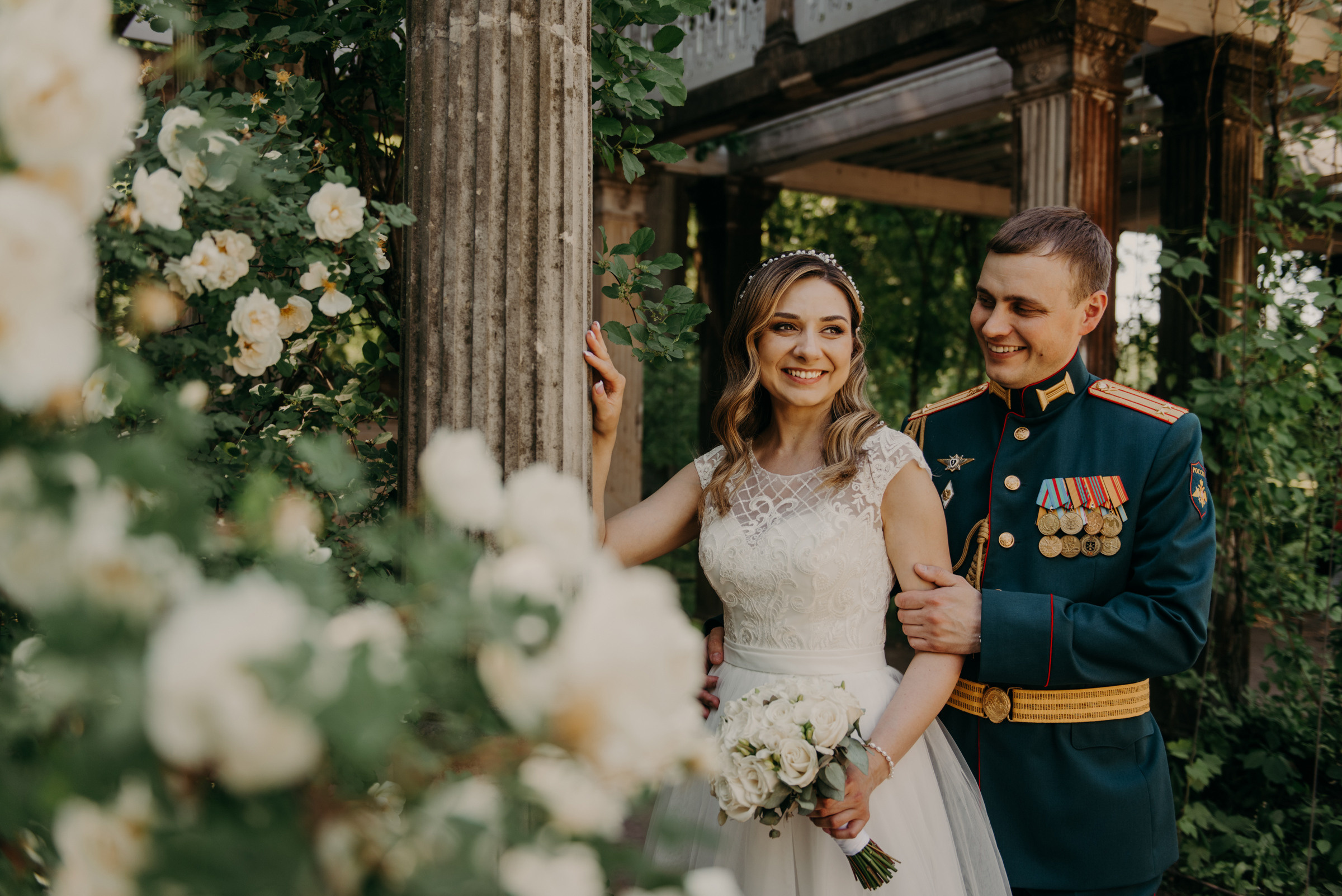 свадебная фотосессия в Екатерининском парке в Пушкине, фотограф на свадьбу