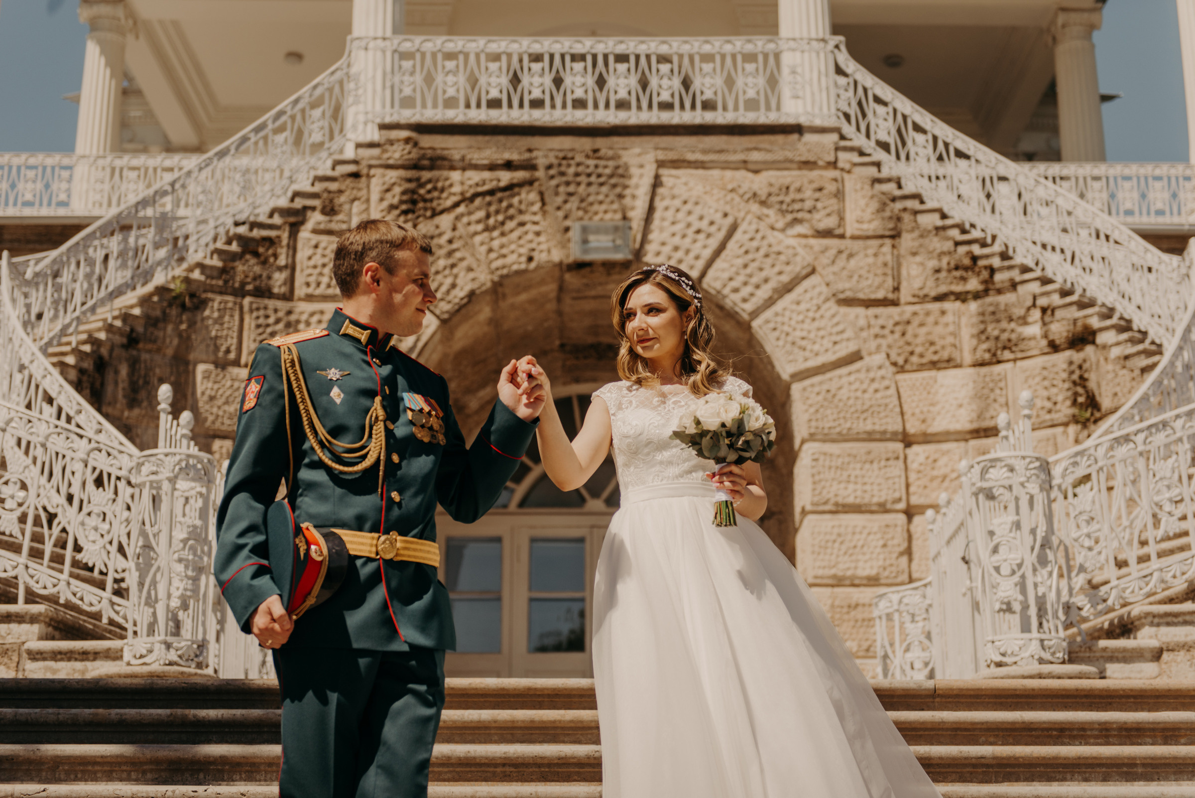 свадебная фотосессия в Екатерининском парке в Пушкине, фотограф на свадьбу